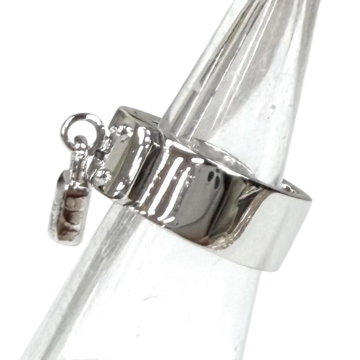Hermes Silver Silver 925 Band Ring (Pre-Owned)