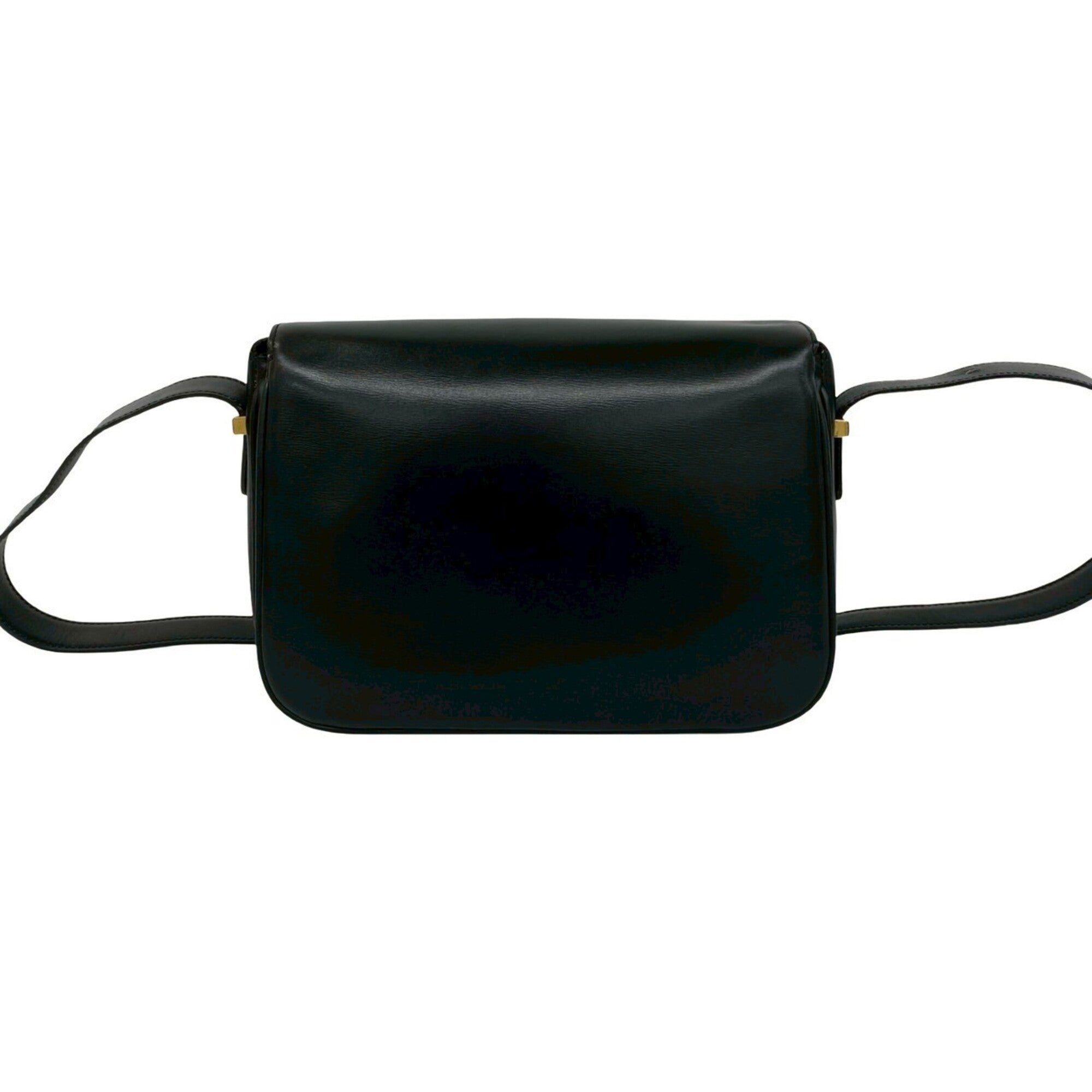 Celine Black Leather Pochette Shoulder Bag (Pre-Owned)