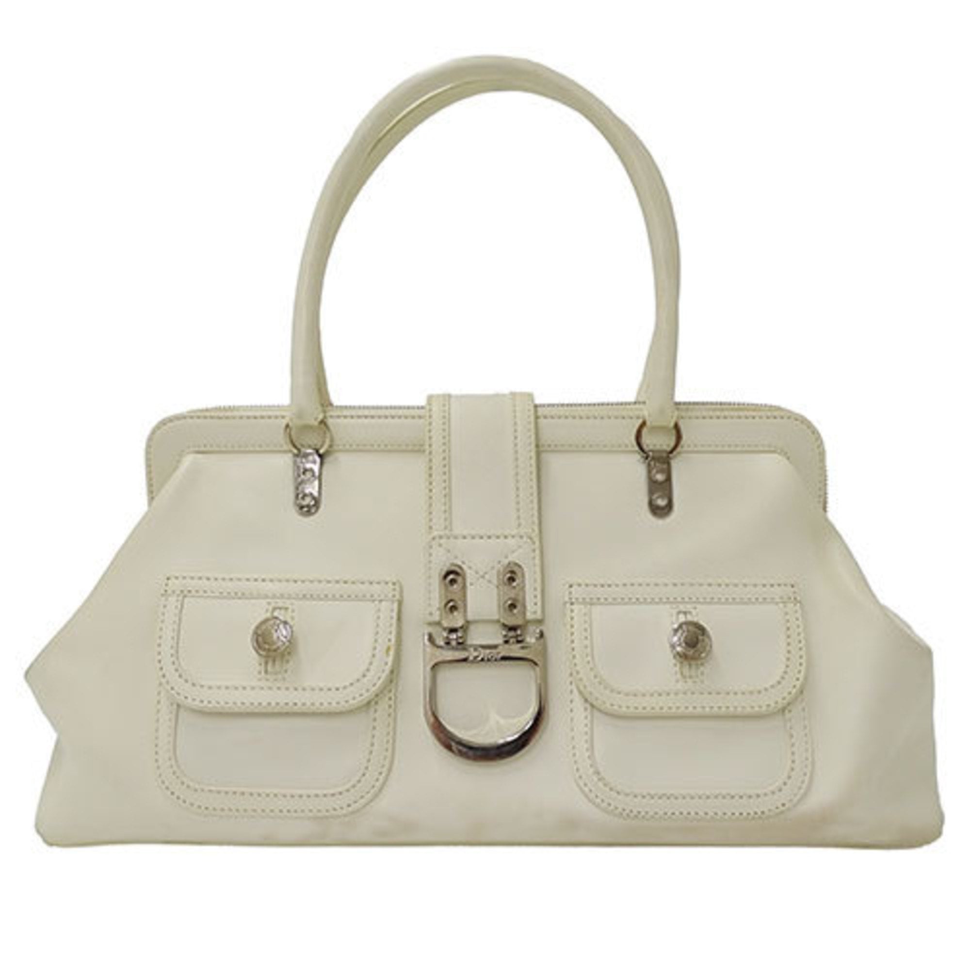 Christian Dior White Leather Handbag (Pre-Owned)
