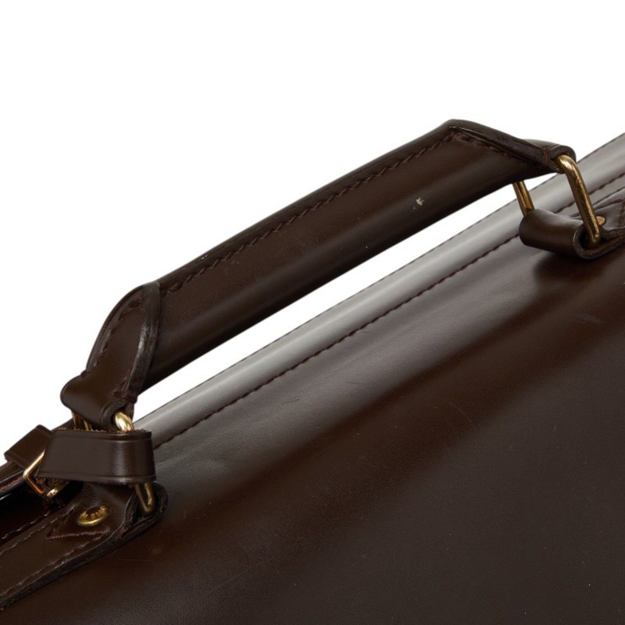 Louis Vuitton Brown Pvc Leather Boston Bag Shoulder Bag (Pre-Owned)