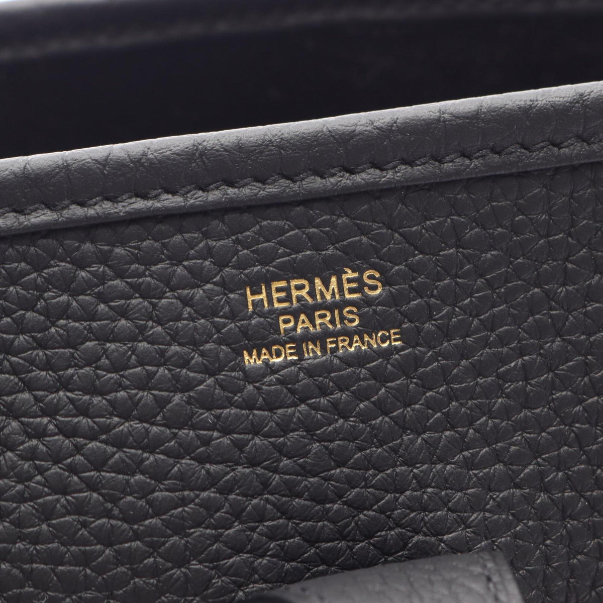 Hermes Black Taurillon Clemence Leather Handbag Shoulder Bag (Pre-Owned)
