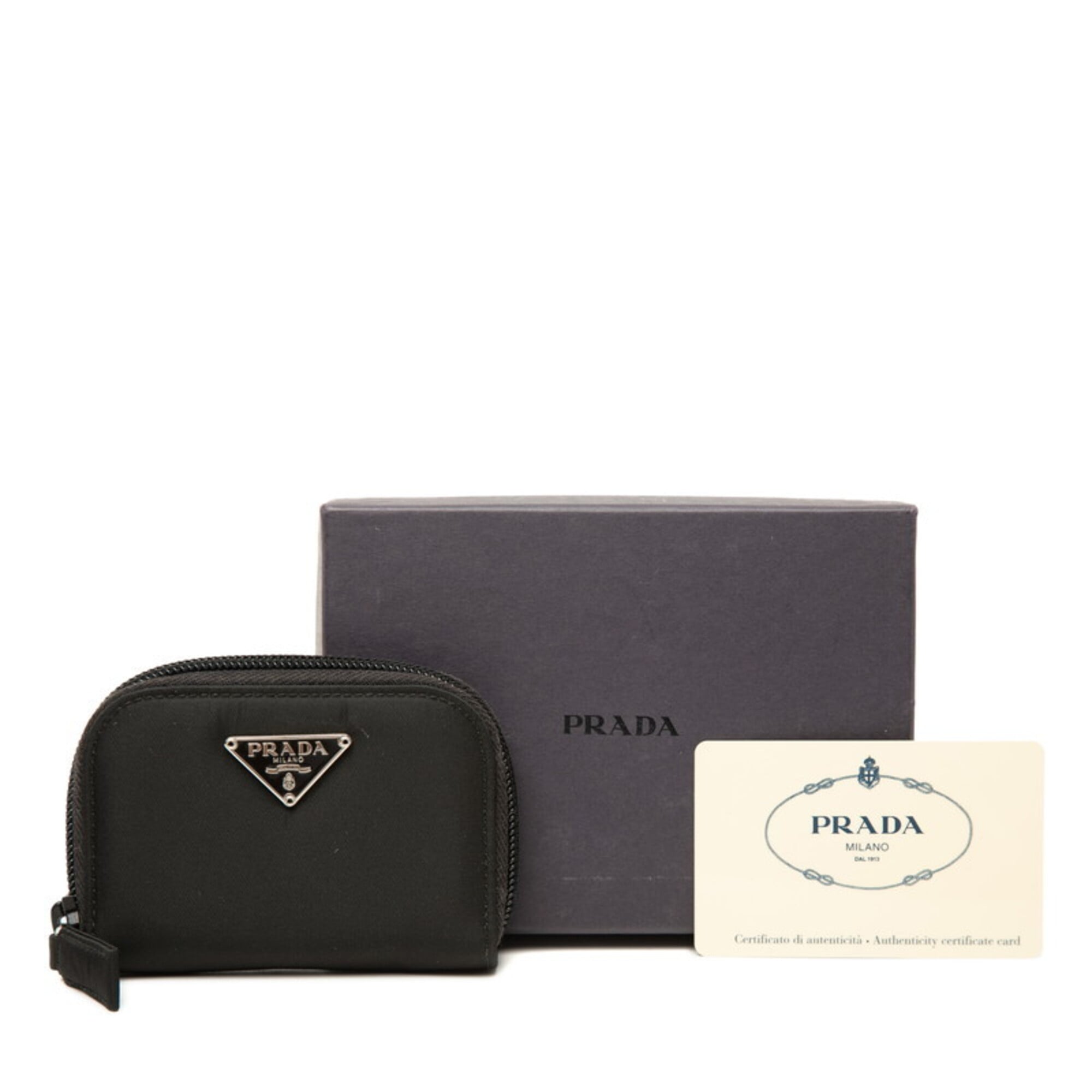 Prada Black Nylon Coin Purse/Coin Case (Pre-Owned)