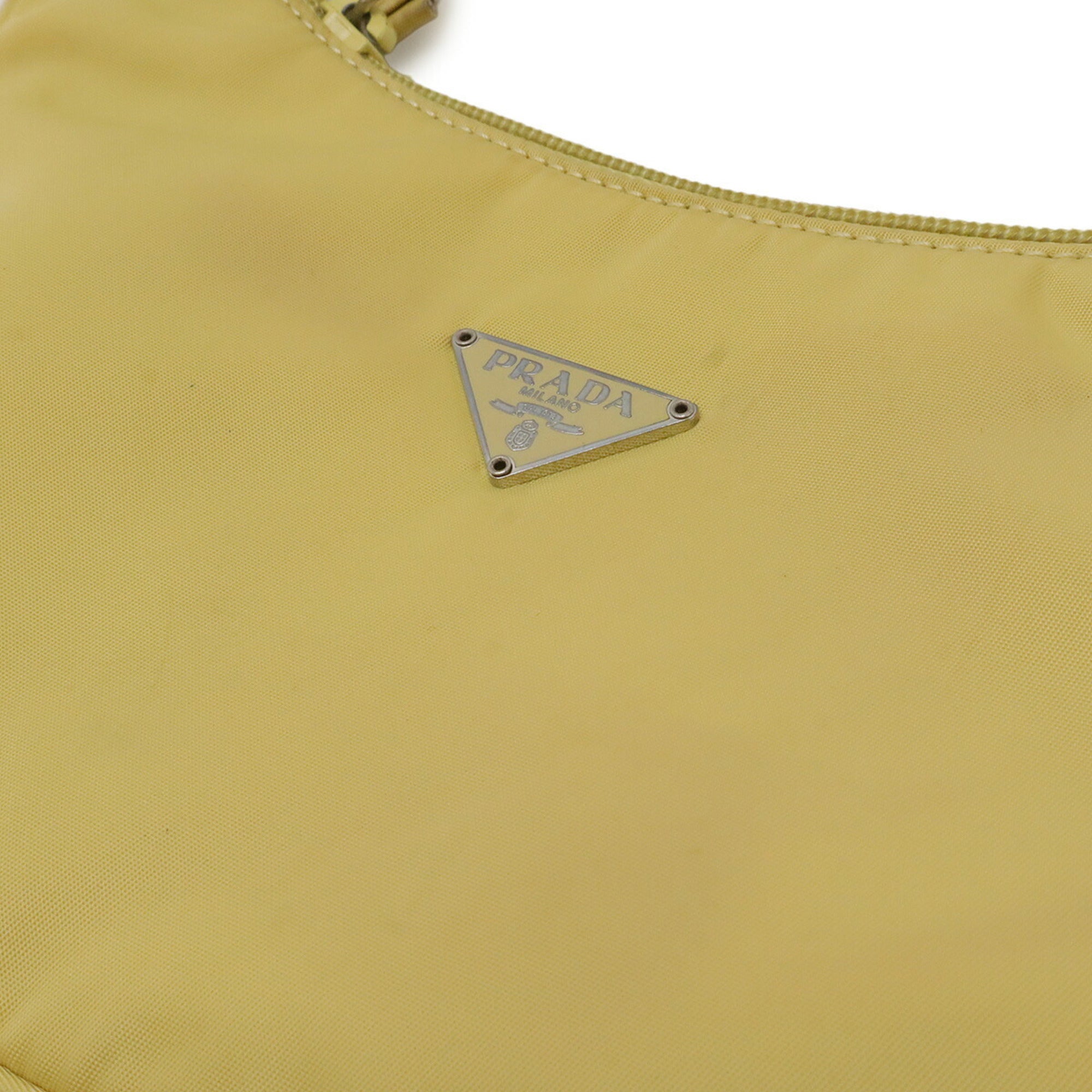 Prada Yellow Nylon Handbag Pouch (Pre-Owned)