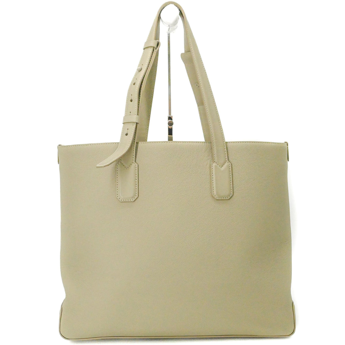Louis Vuitton Grayish Leather Tote Bag (Pre-Owned)