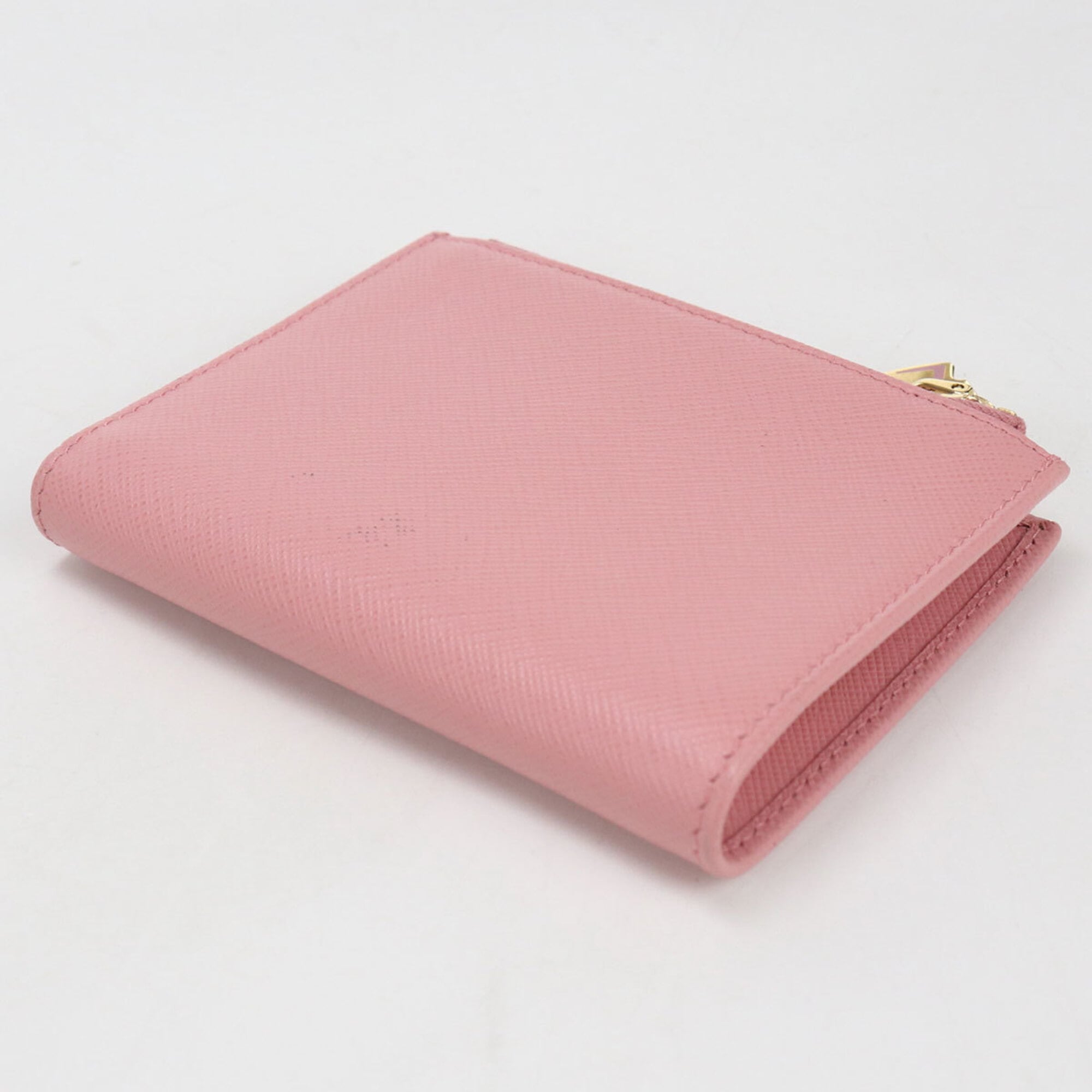 Prada Pink Leather Wallet (Bi-Fold) (Pre-Owned)