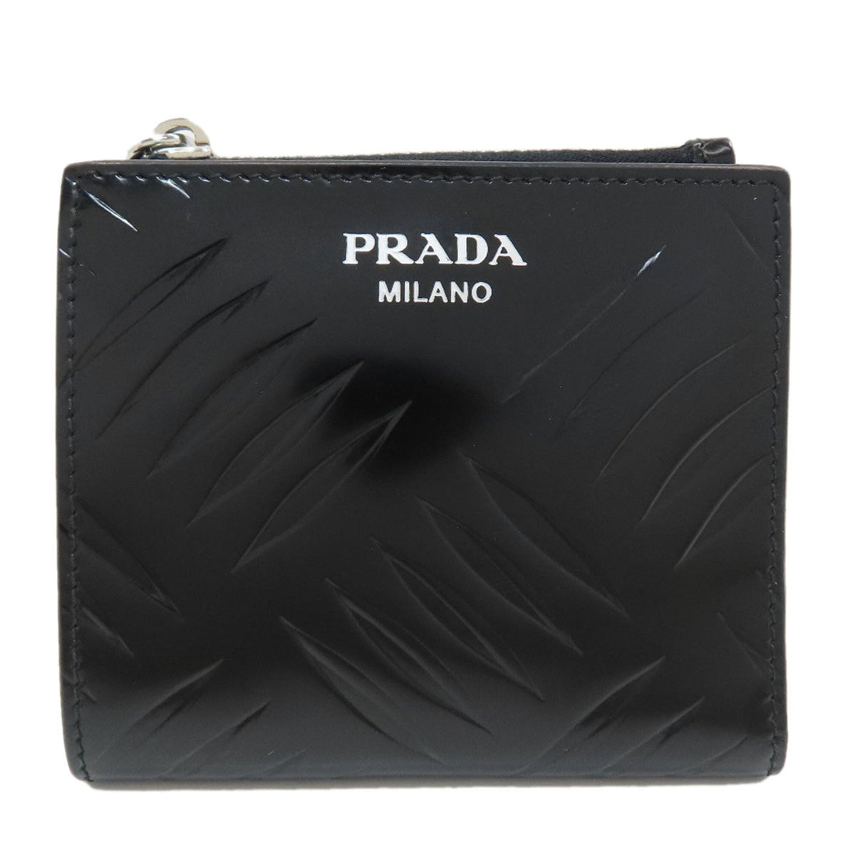 Prada Black Leather Wallet (Bi-Fold) (Pre-Owned)