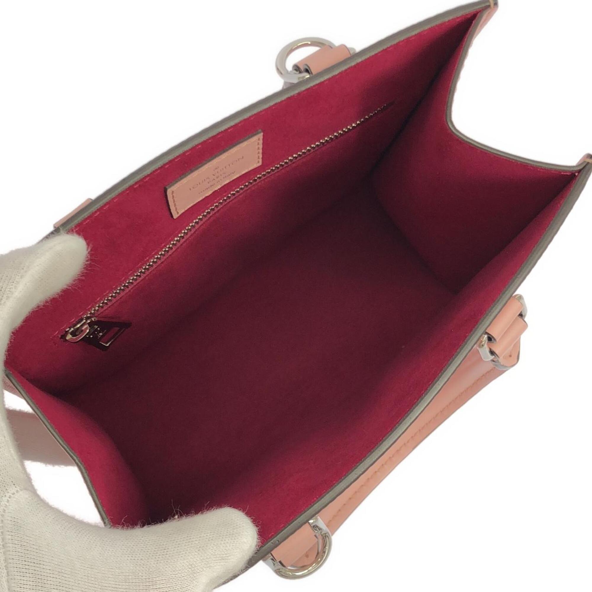 Louis Vuitton Rose Ballerine Leather Handbag (Pre-Owned)
