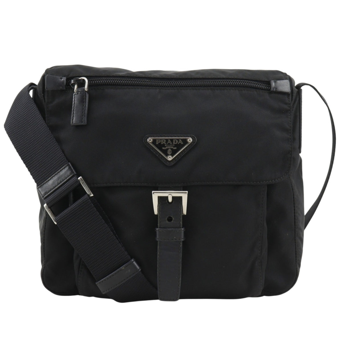 Prada Black Nylon Shoulder Bag (Pre-Owned)
