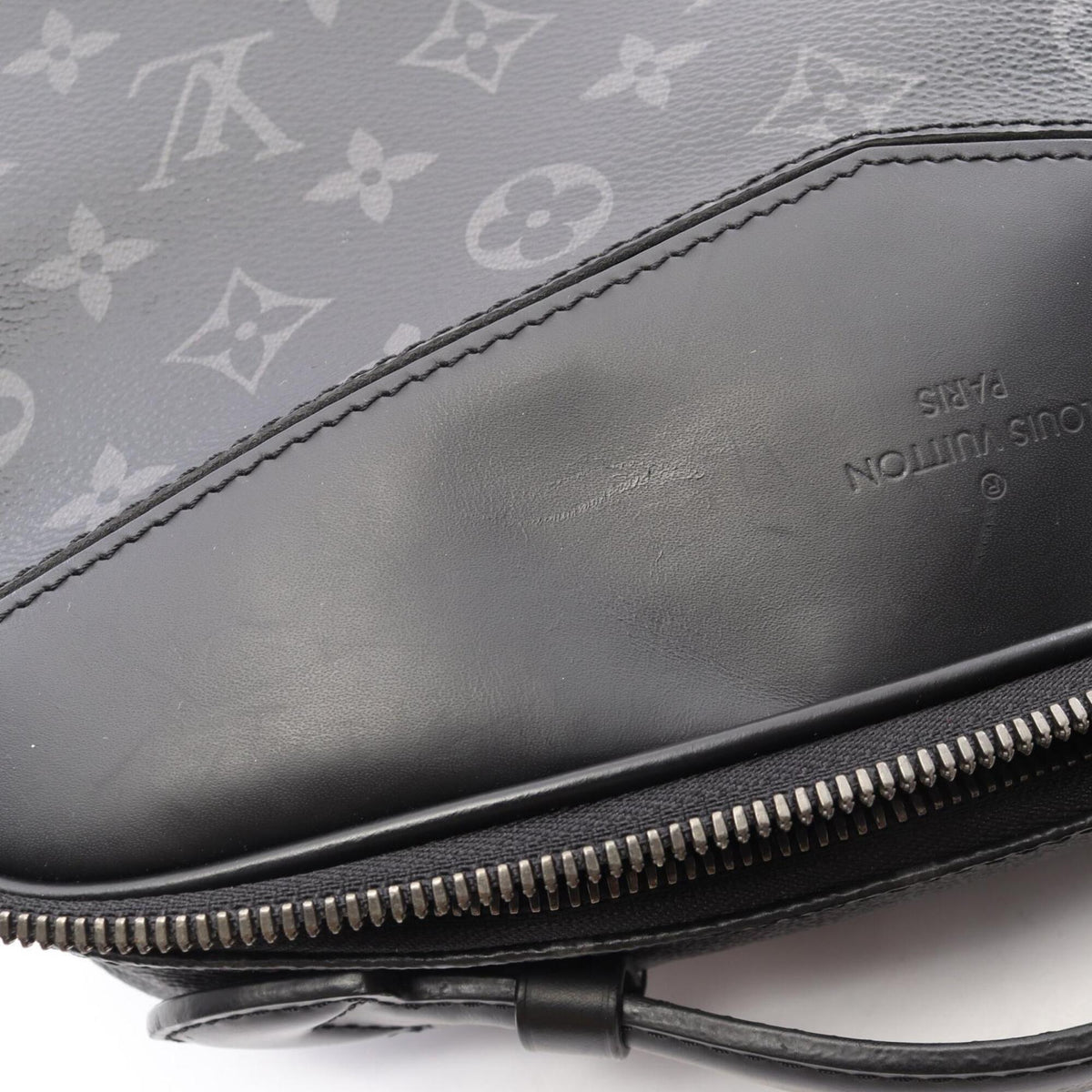 Louis Vuitton Black Monogram Eclipse Coated Canvas Leather Fanny Pack Handbag (Pre-Owned)