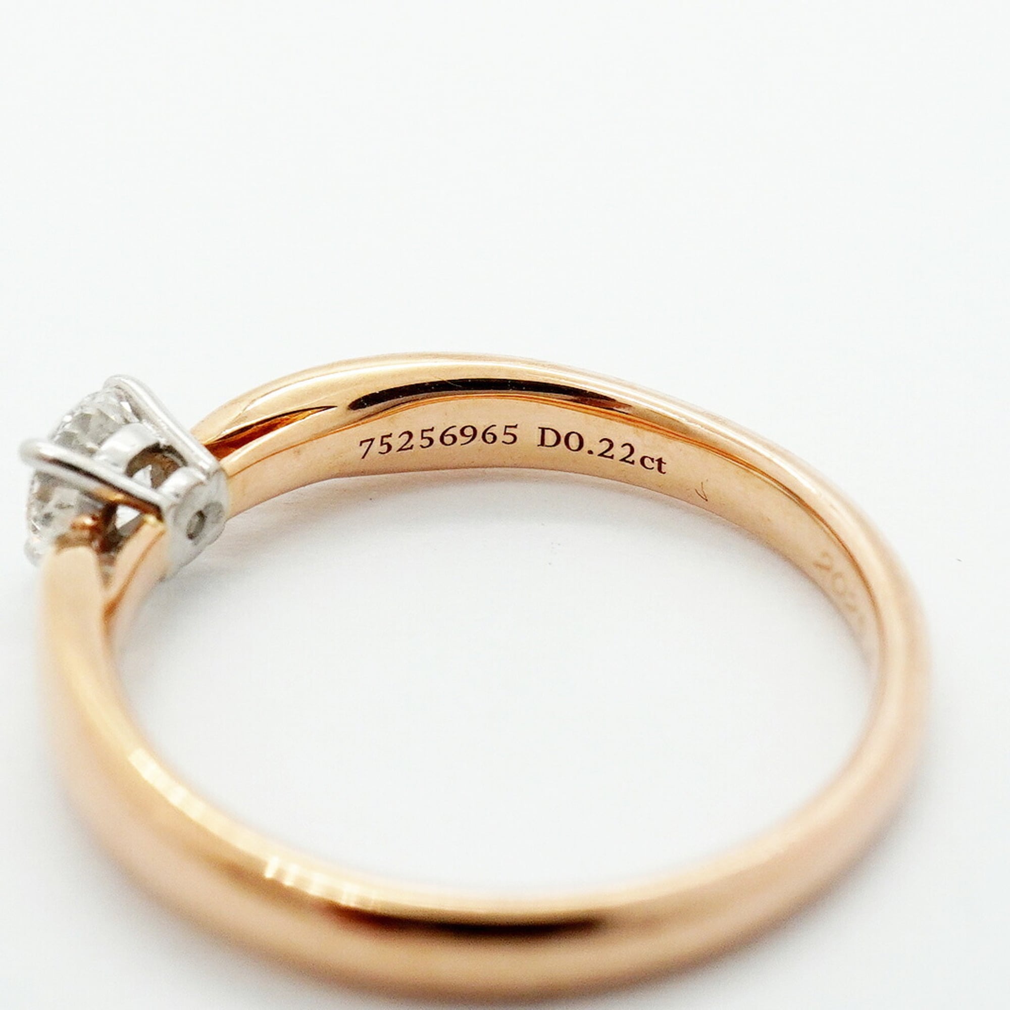 Tiffany Pink Gold (18K) Platinum 950 Band Ring (Pre-Owned)