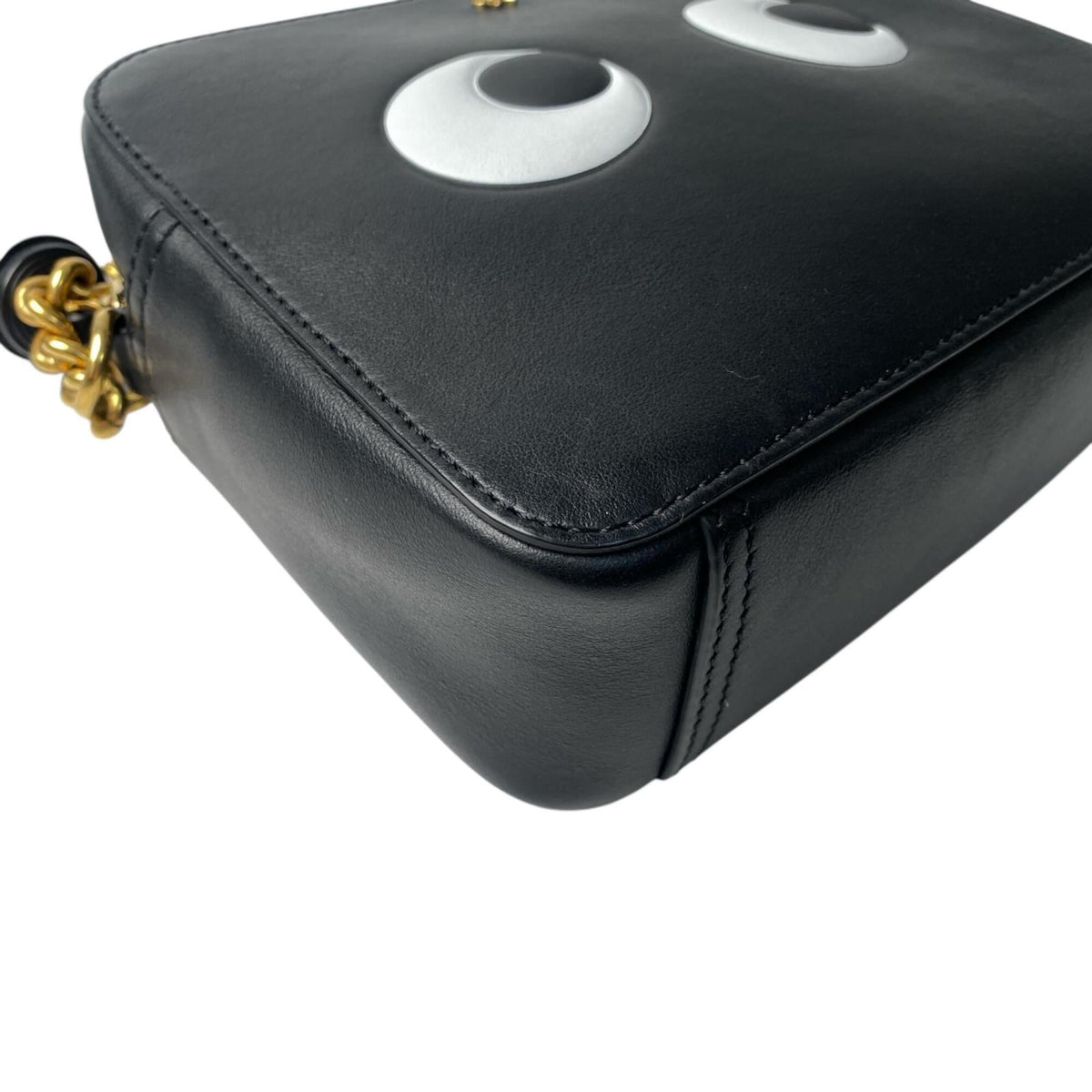 Anya Hindmarch Black Leather Shoulder Bag (Pre-Owned)