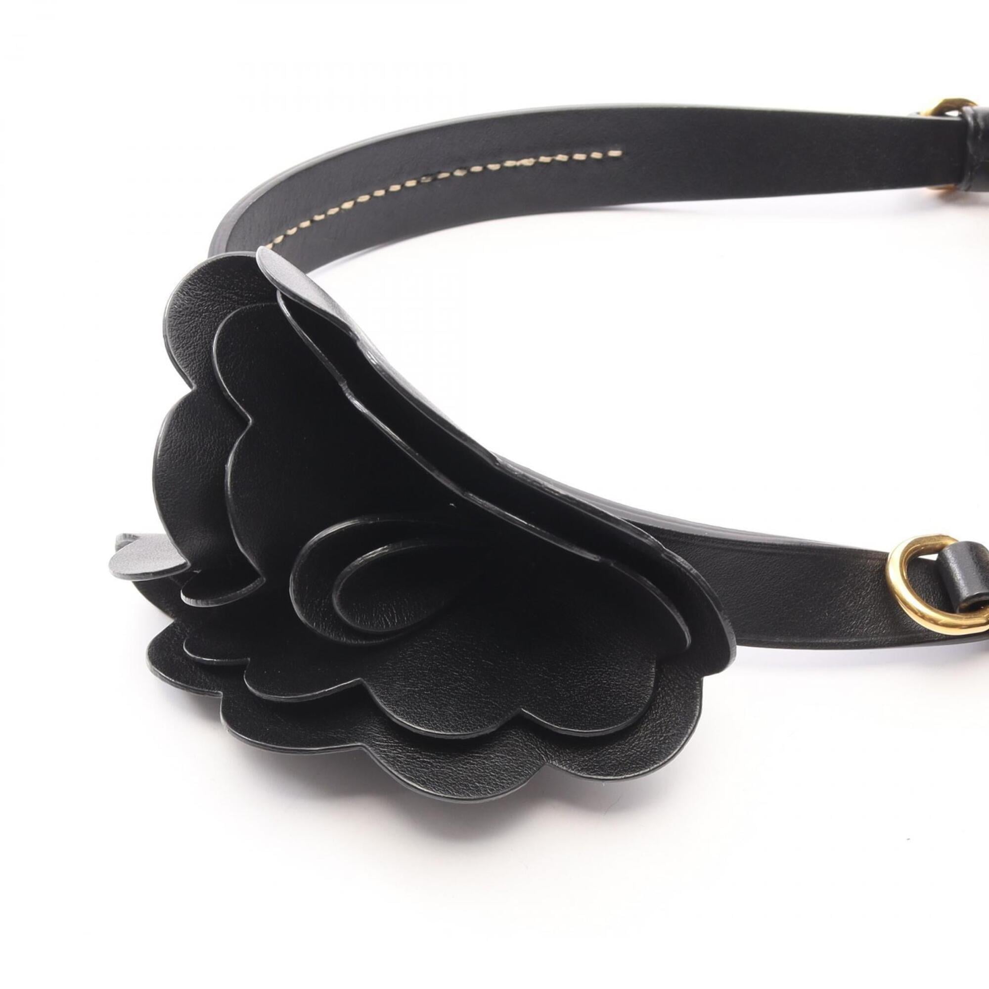 Miu Miu Black Leather Handbag Pouch (Pre-Owned)