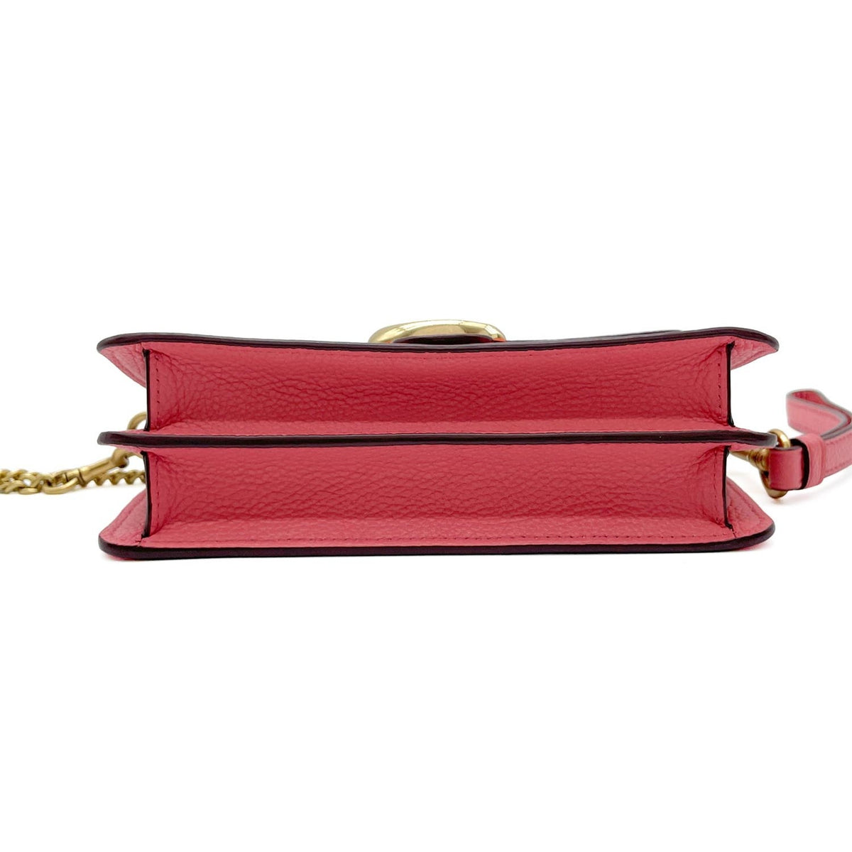 Coach Orange Pink Leather Shoulder Bag (Pre-Owned)