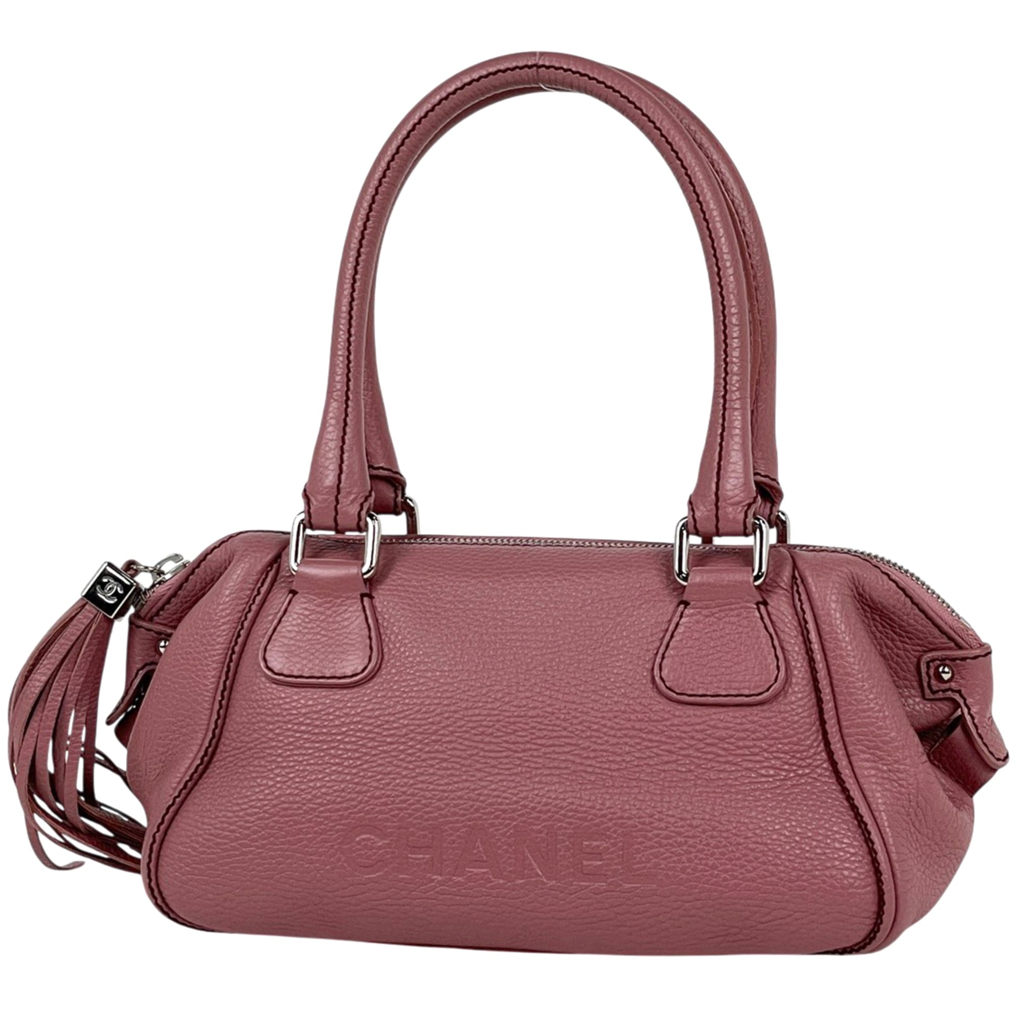 Chanel Pink Leather Handbag (Pre-Owned)