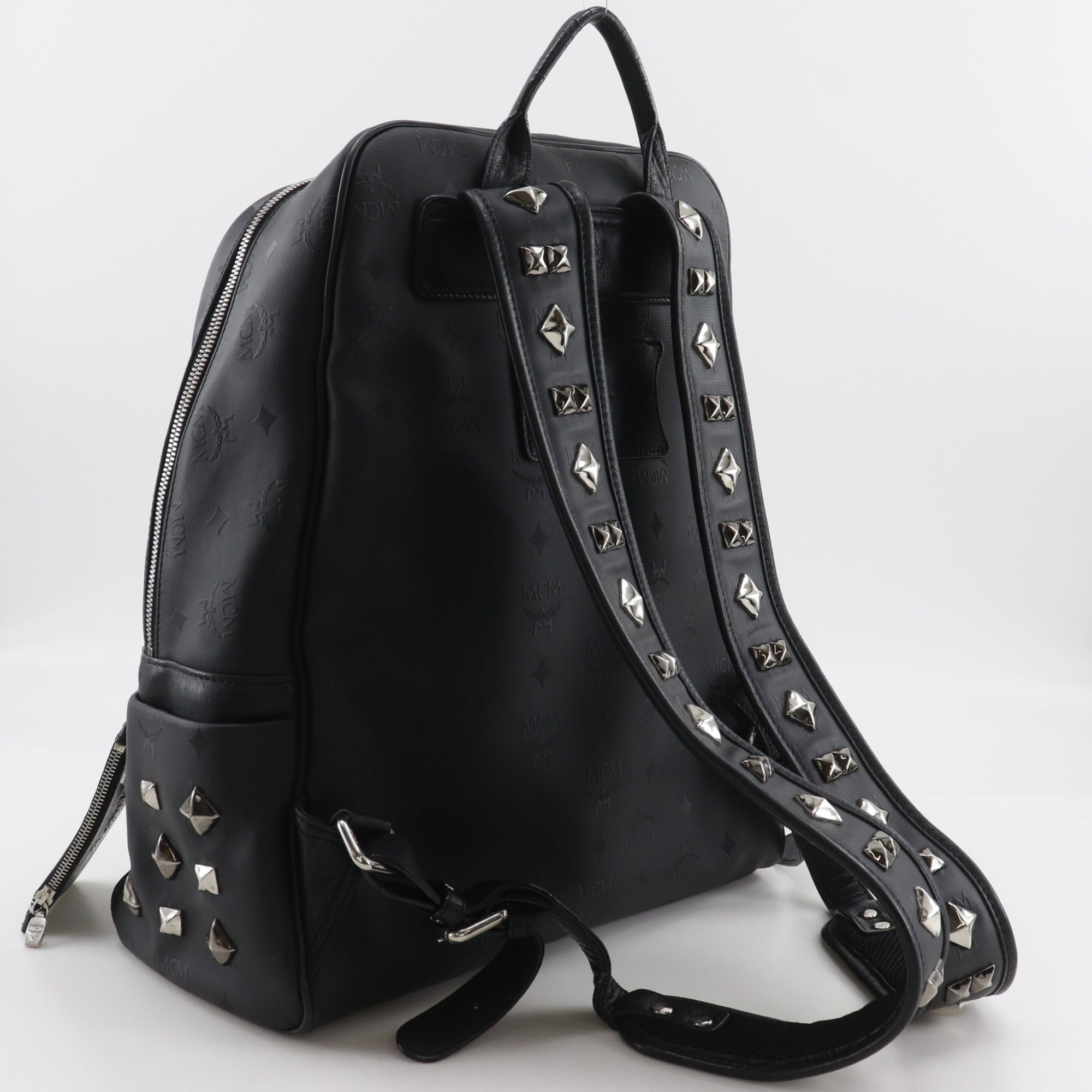 Mcm Black Pvc Backpack (Pre-Owned)