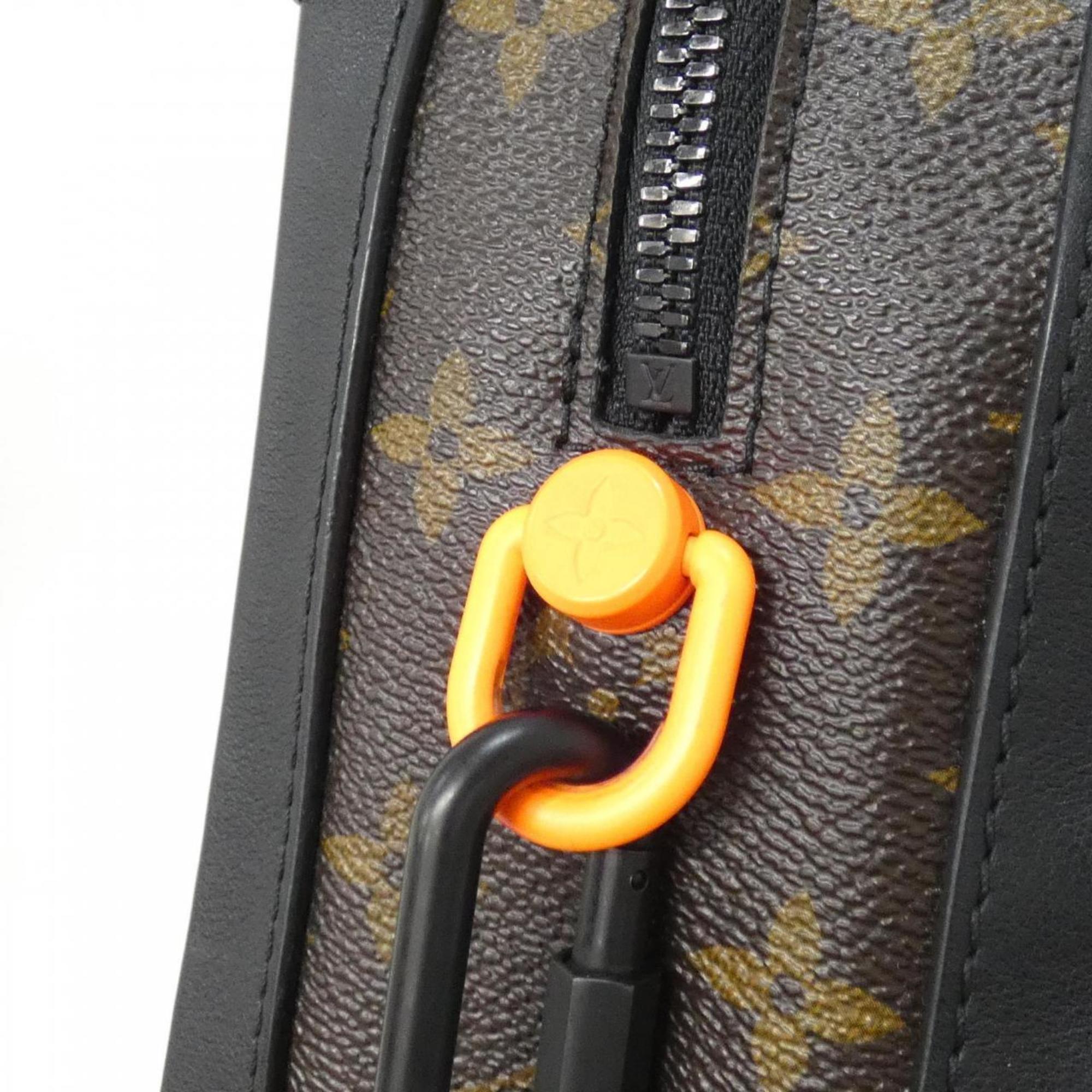 Louis Vuitton Black Black Denim Coated Canvas Shoulder Bag (Pre-Owned)