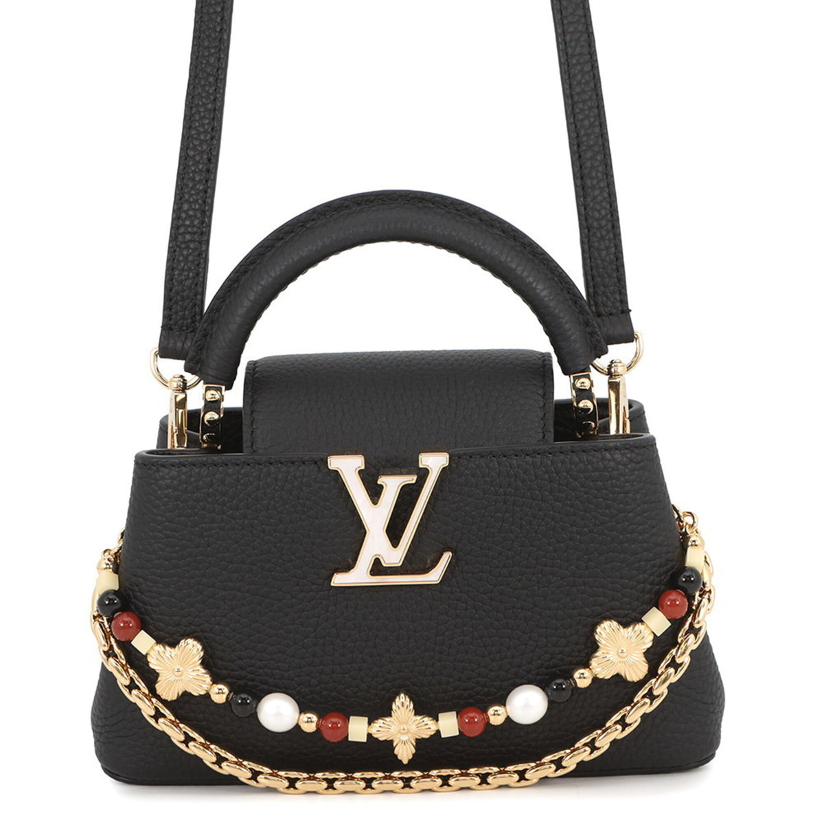 Louis Vuitton Black Noir Exotic Leather Handbag (Pre-Owned)