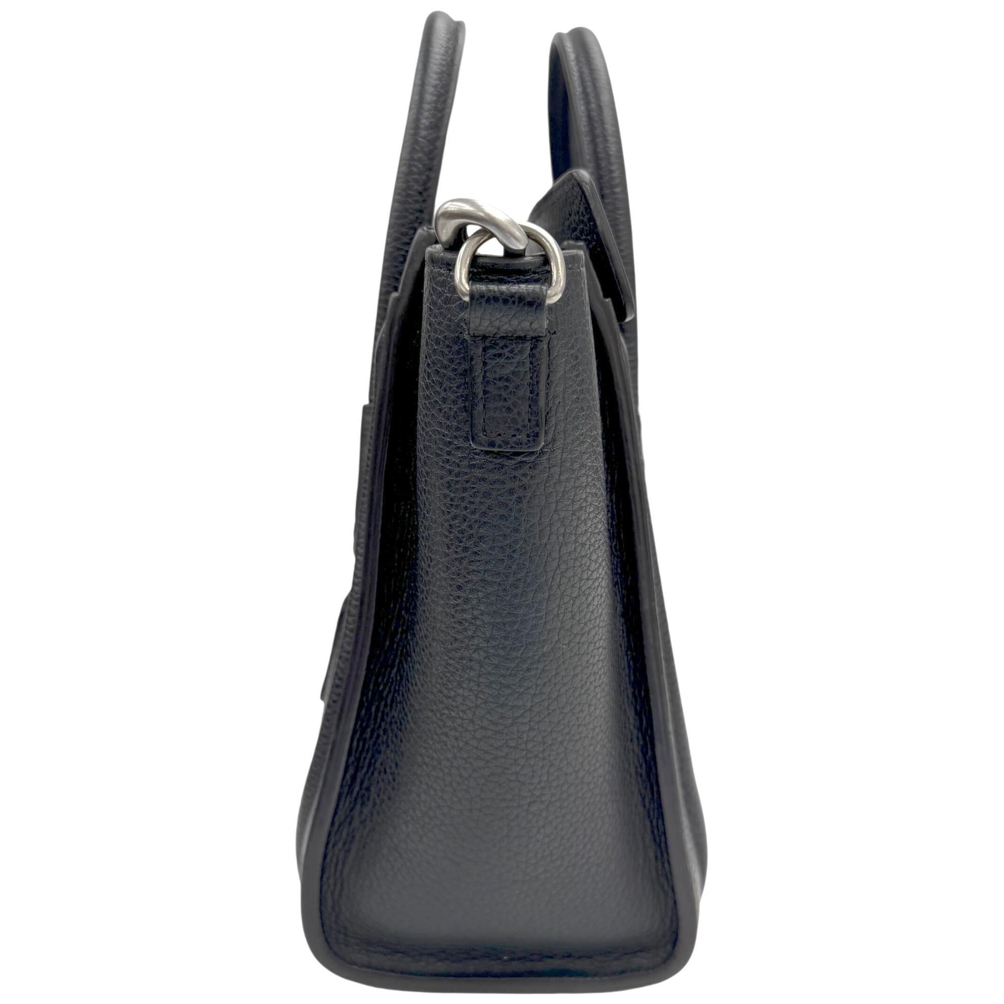 Celine Black Leather Handbag Shoulder Bag (Pre-Owned)