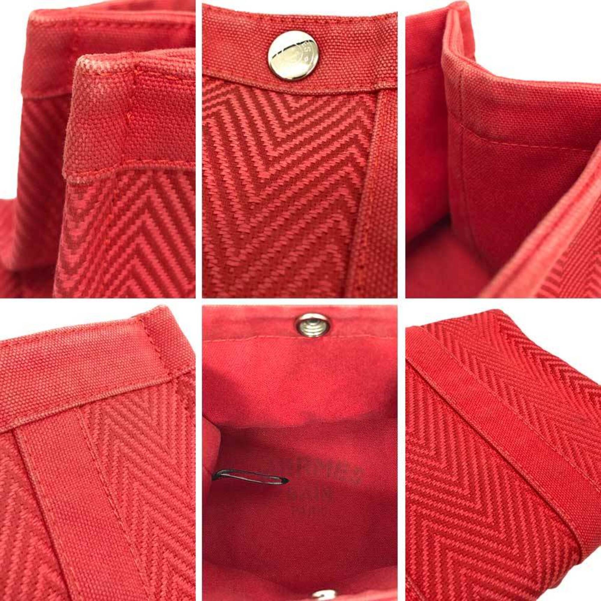 Hermes Red Color Cotton Pouch (Pre-Owned)