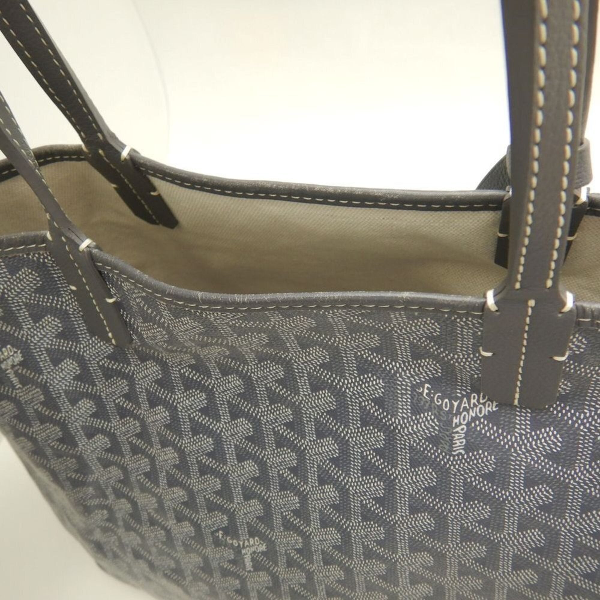 Goyard Gray Coated Canvas Tote Bag (Pre-Owned)