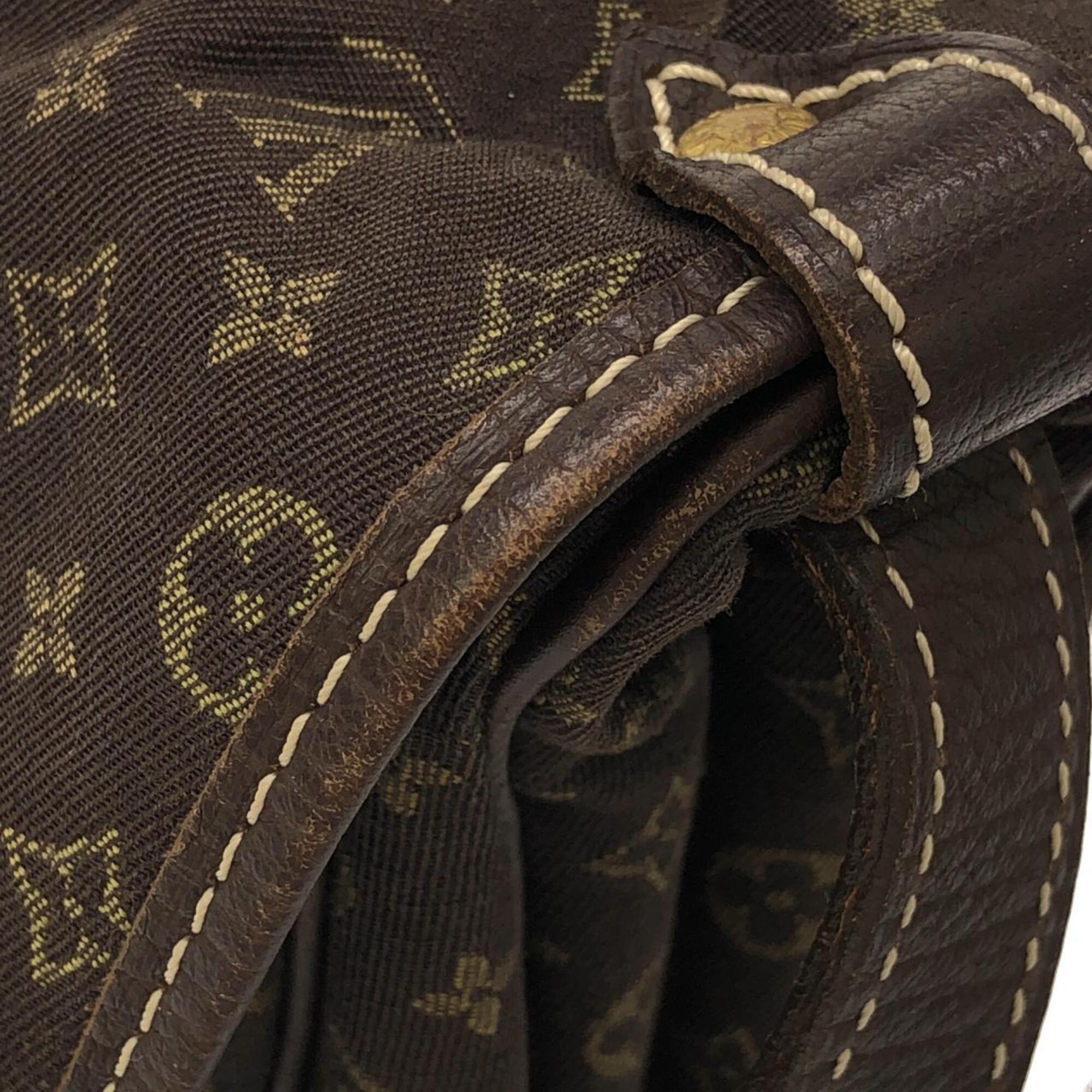 Louis Vuitton Brown Canvas Shoulder Bag (Pre-Owned)