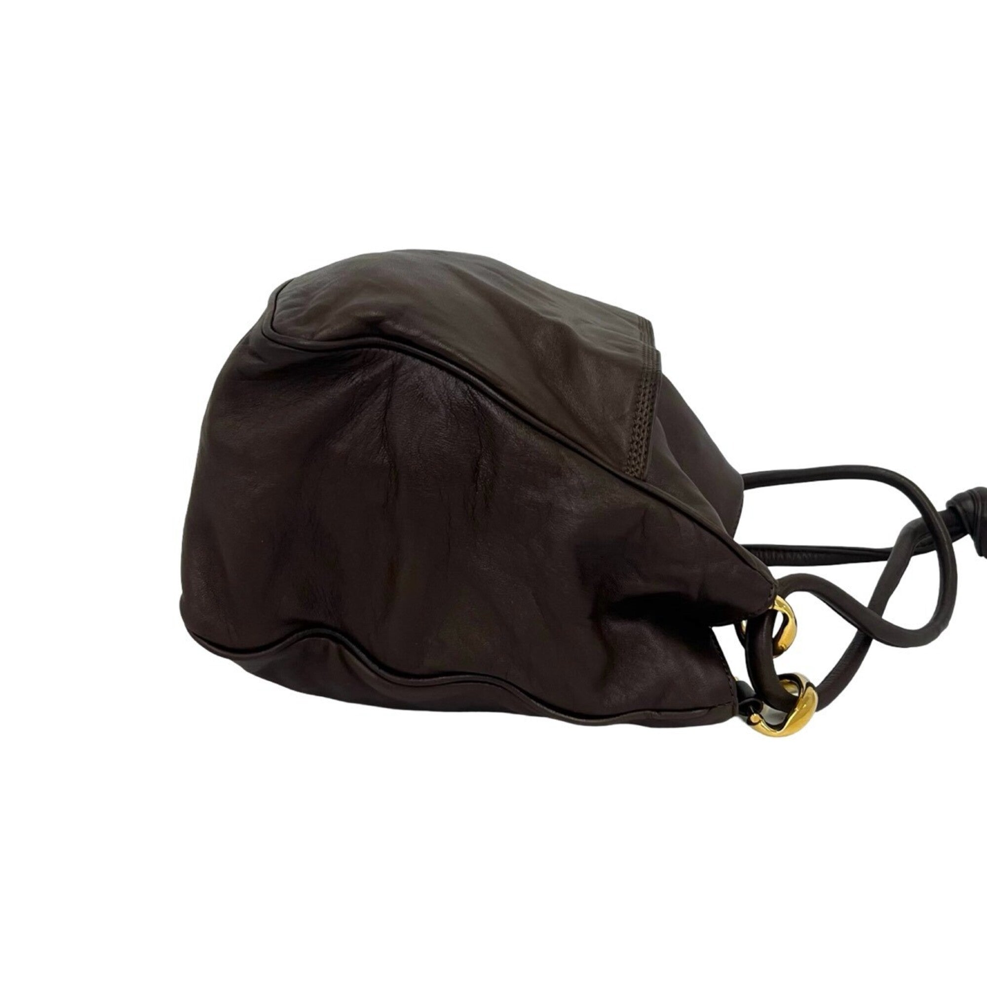 Loewe Brown Leather Handbag Shoulder Bag (Pre-Owned)