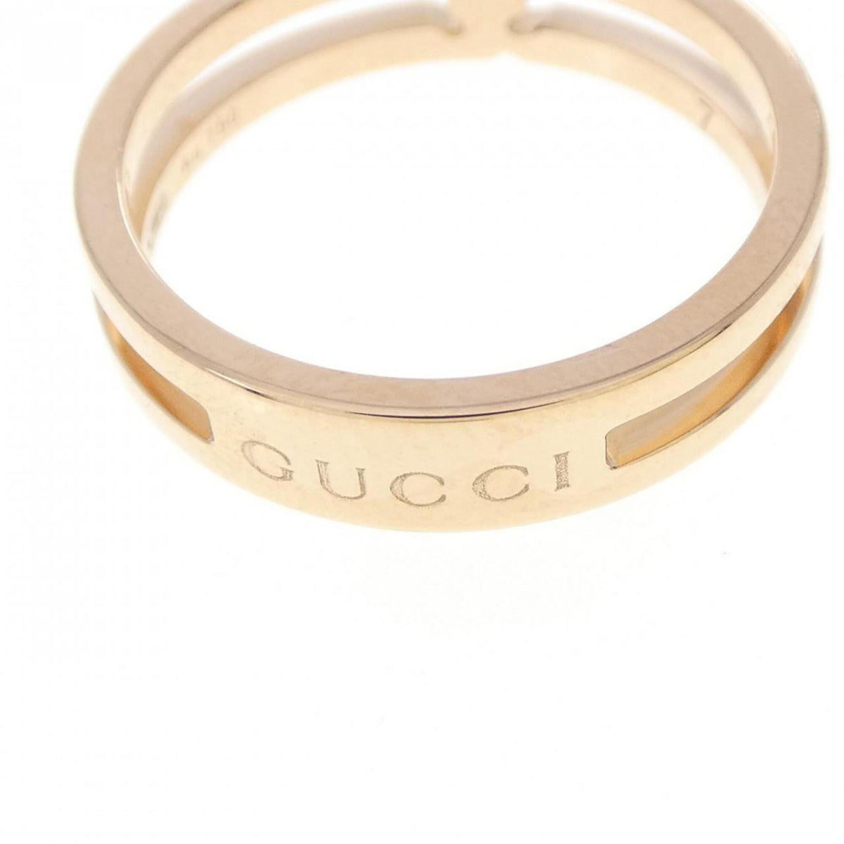 Gucci Pink Gold Pink Gold (18K) Band Ring (Pre-Owned)
