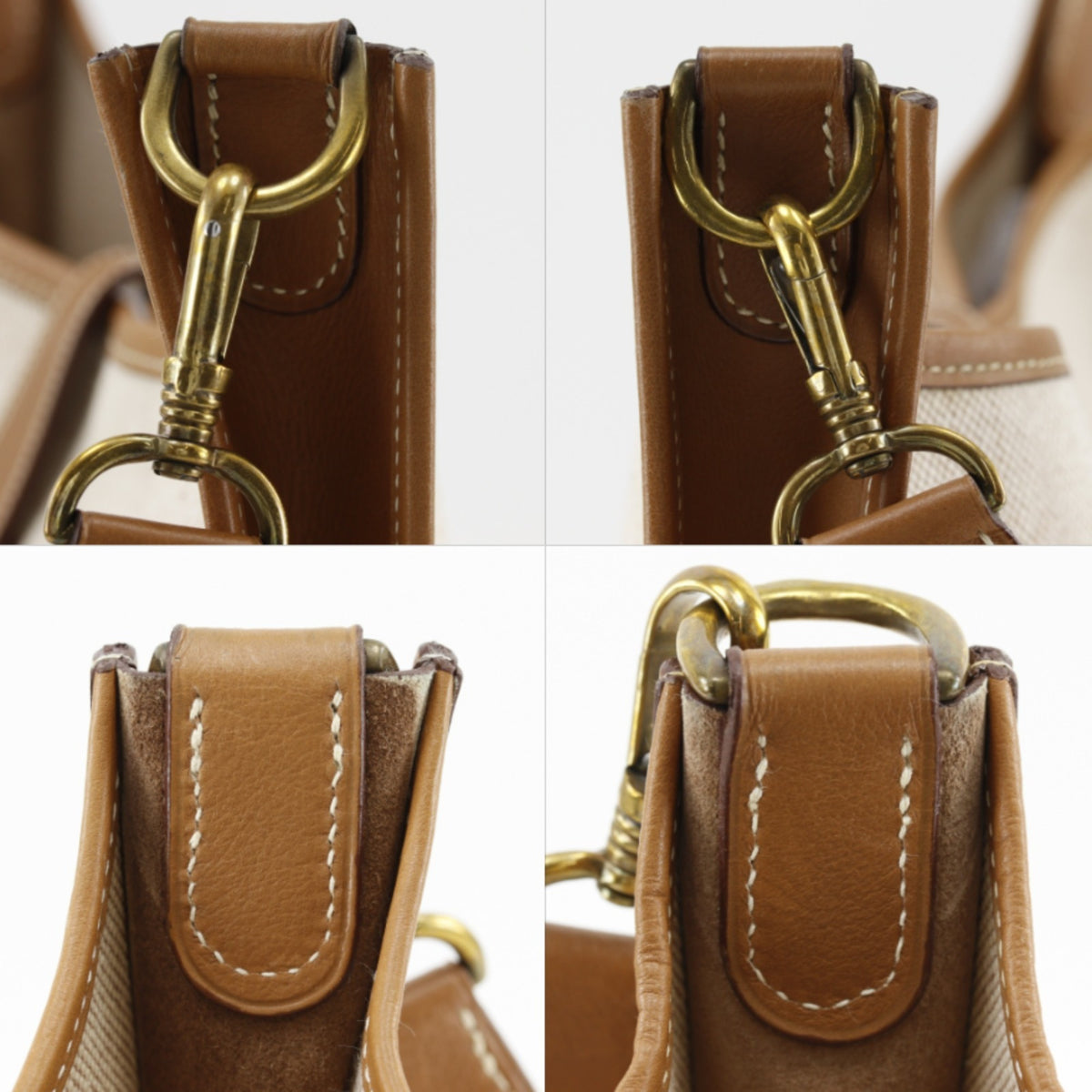 Hermes Beige Toile H Shoulder Bag (Pre-Owned)