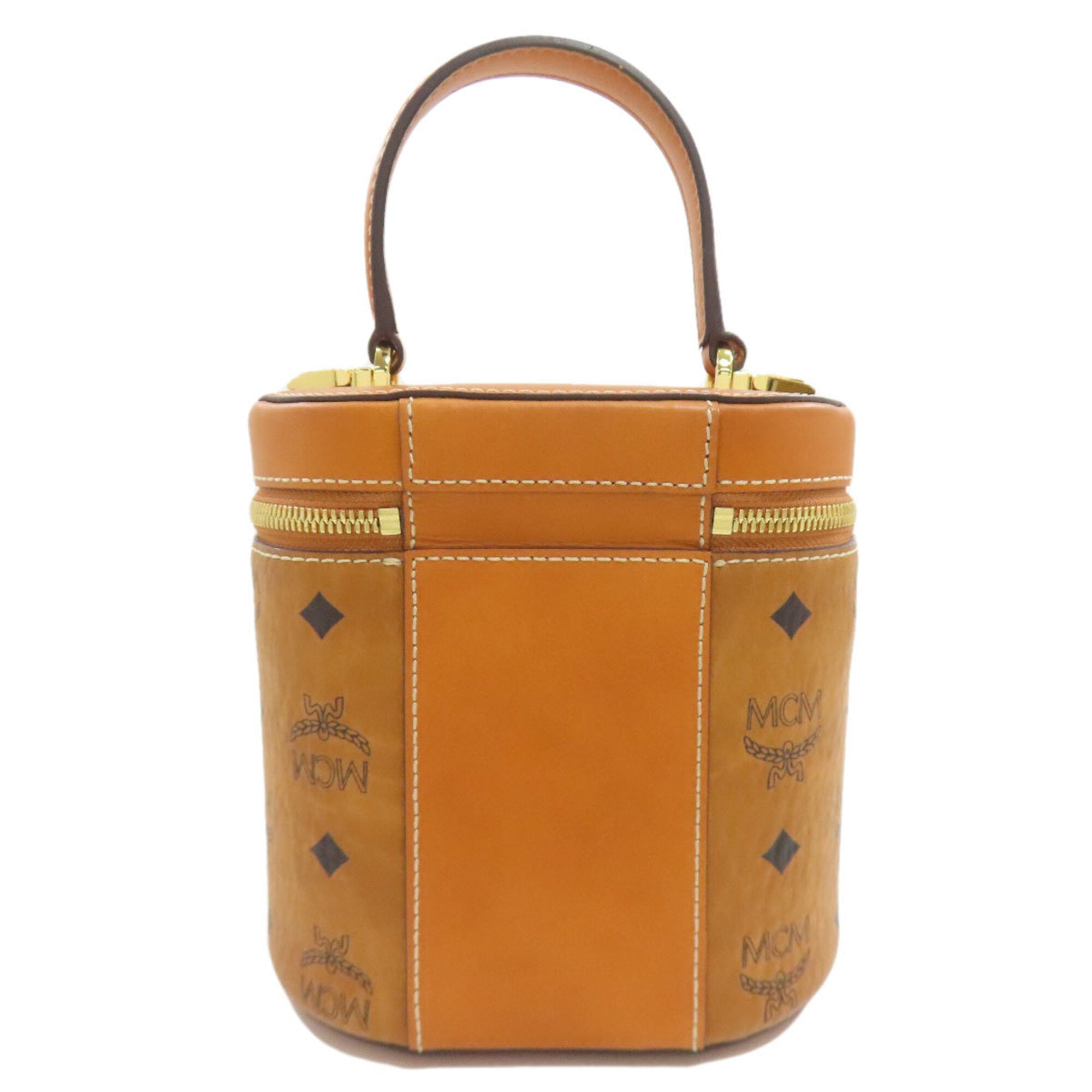Mcm Brown Pvc Handbag (Pre-Owned)