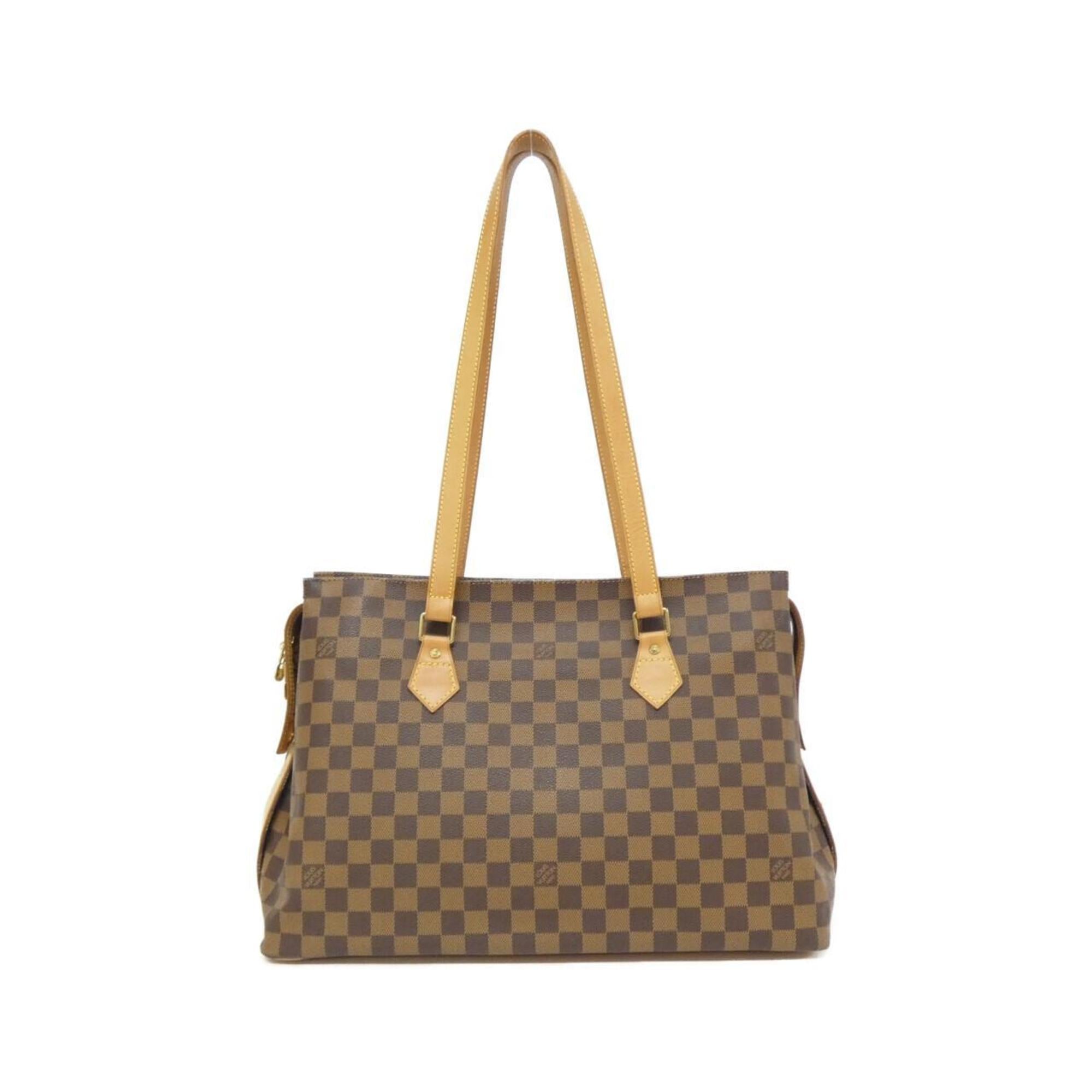 Louis Vuitton Brown Coated Canvas Shoulder Bag (Pre-Owned)