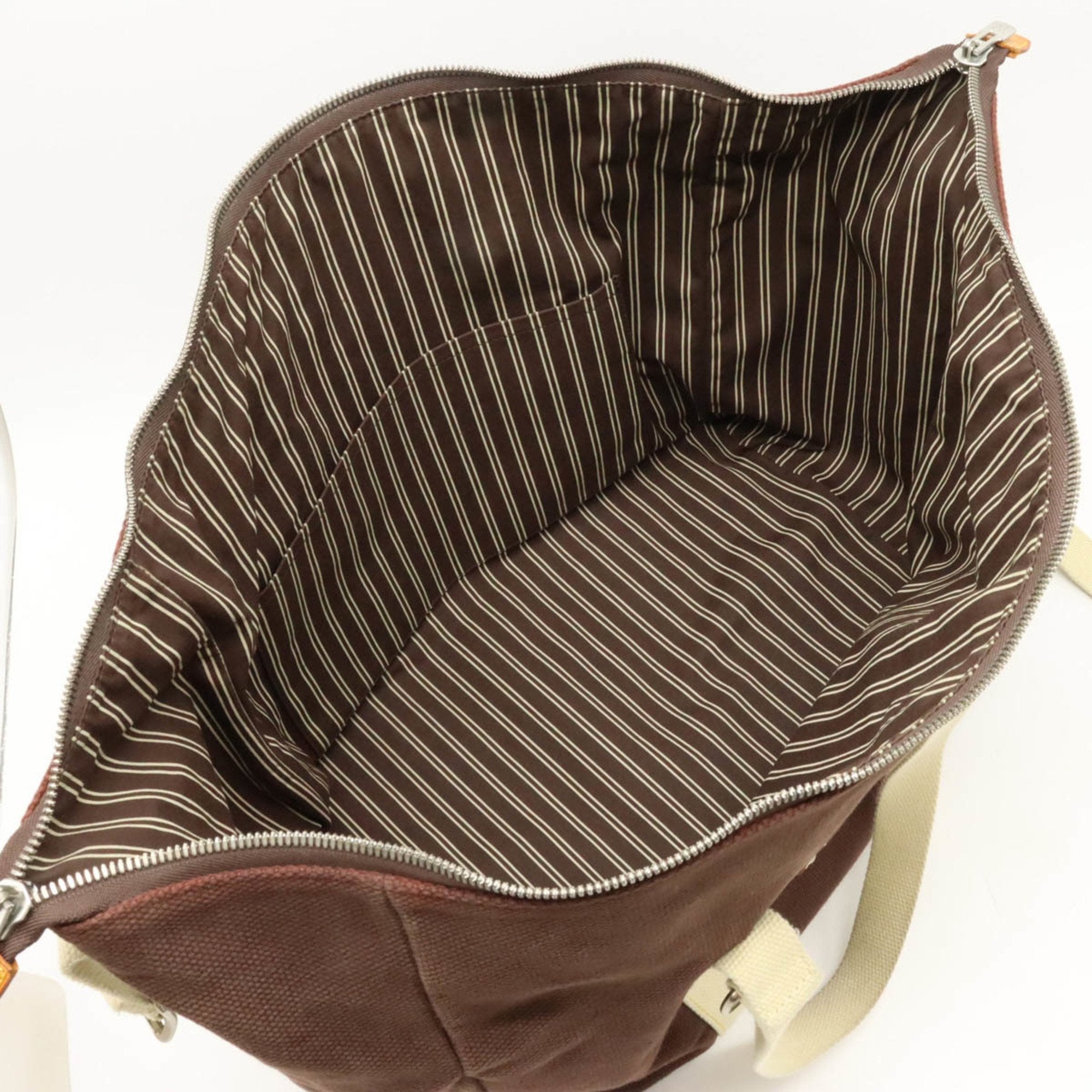 Louis Vuitton Moka Canvas Boston Bag Tote Bag (Pre-Owned)