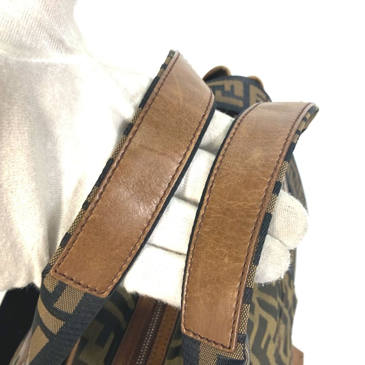 Fendi Brown Leather Tote Bag (Pre-Owned)