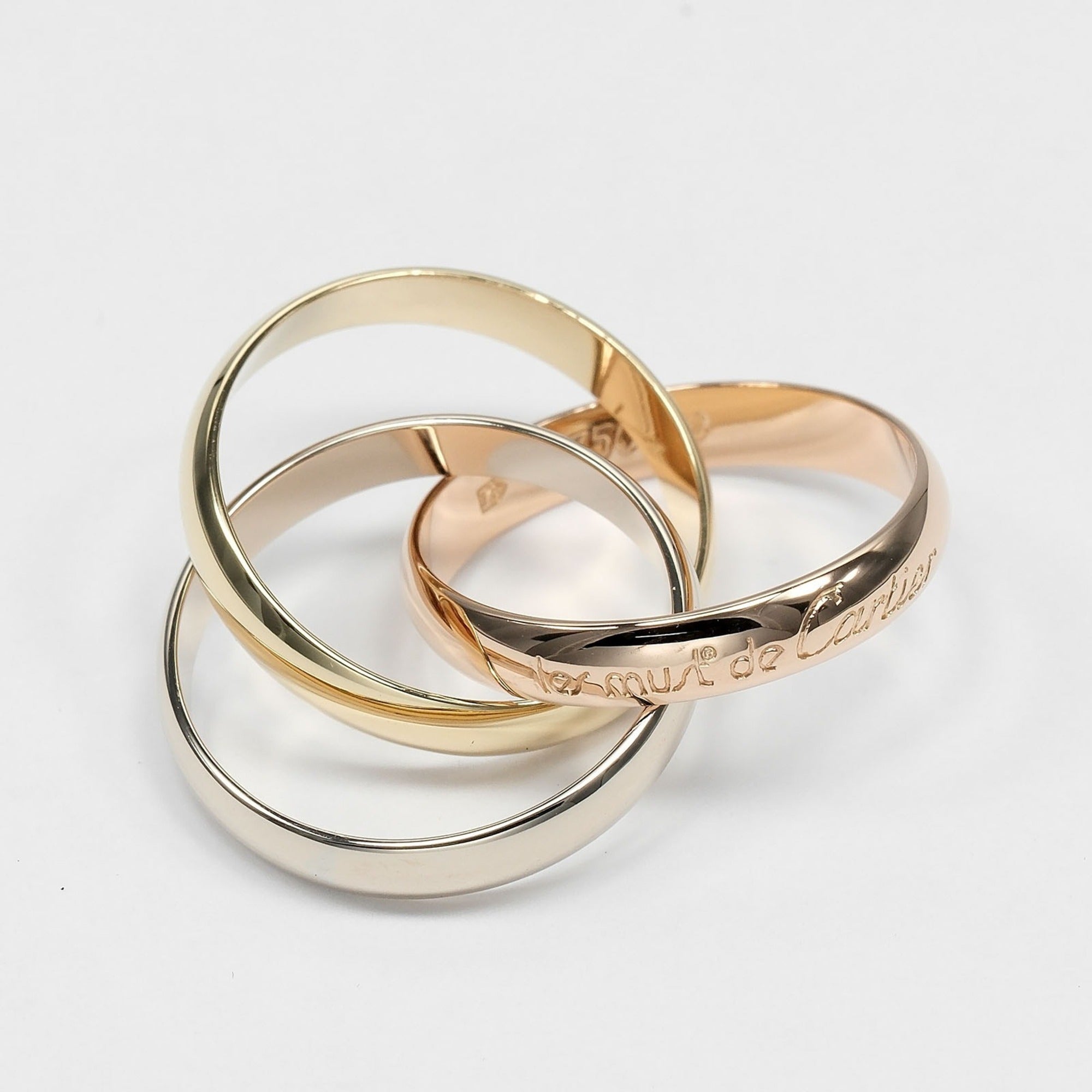 Cartier Yellow Gold (18K) Pink Gold (18K) White Gold (18K) Band Ring (Pre-Owned)