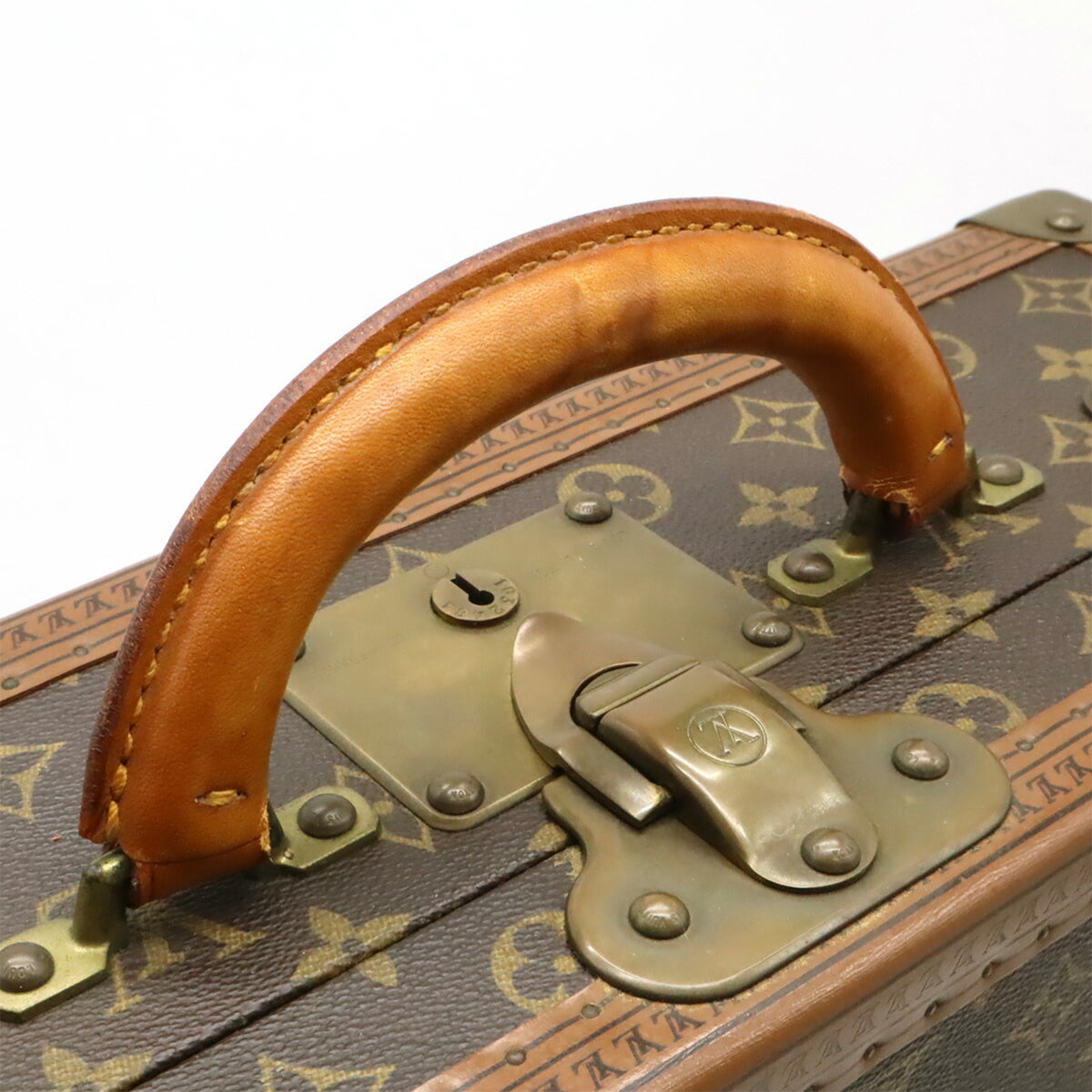 Louis Vuitton Brown Monogram Canvas Pvc Coated Canvas Attaché Case Handbag (Pre-Owned)