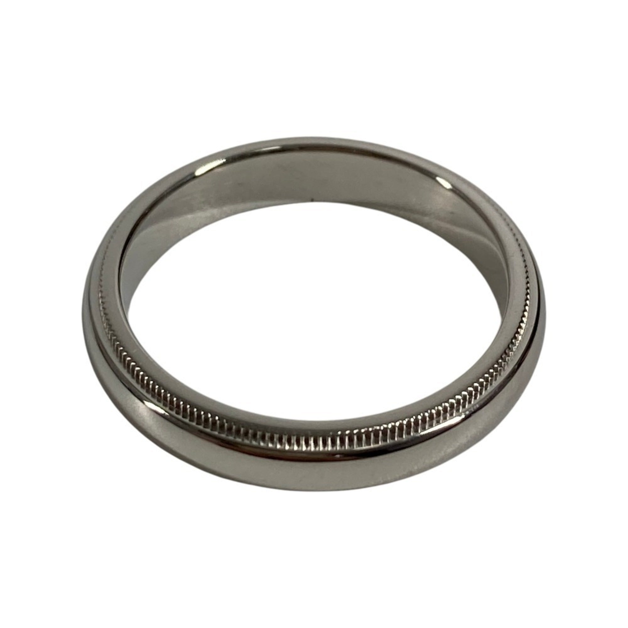 Tiffany Platinum Platinum 950 Band Ring (Pre-Owned)