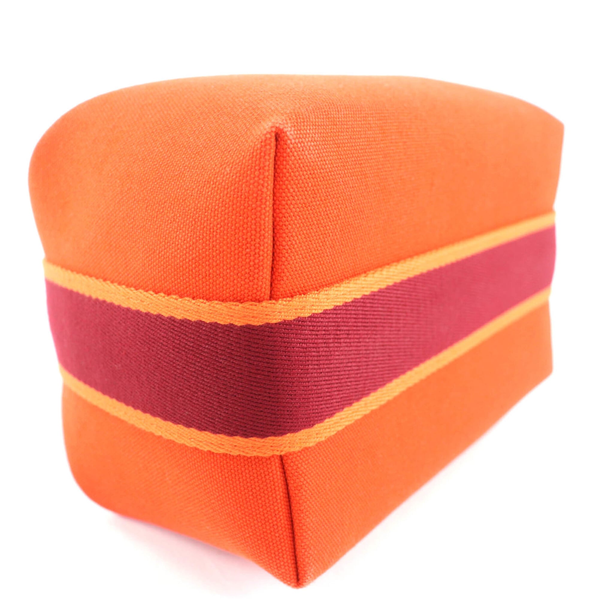 Hermes Orange Wool Handbag (Pre-Owned)