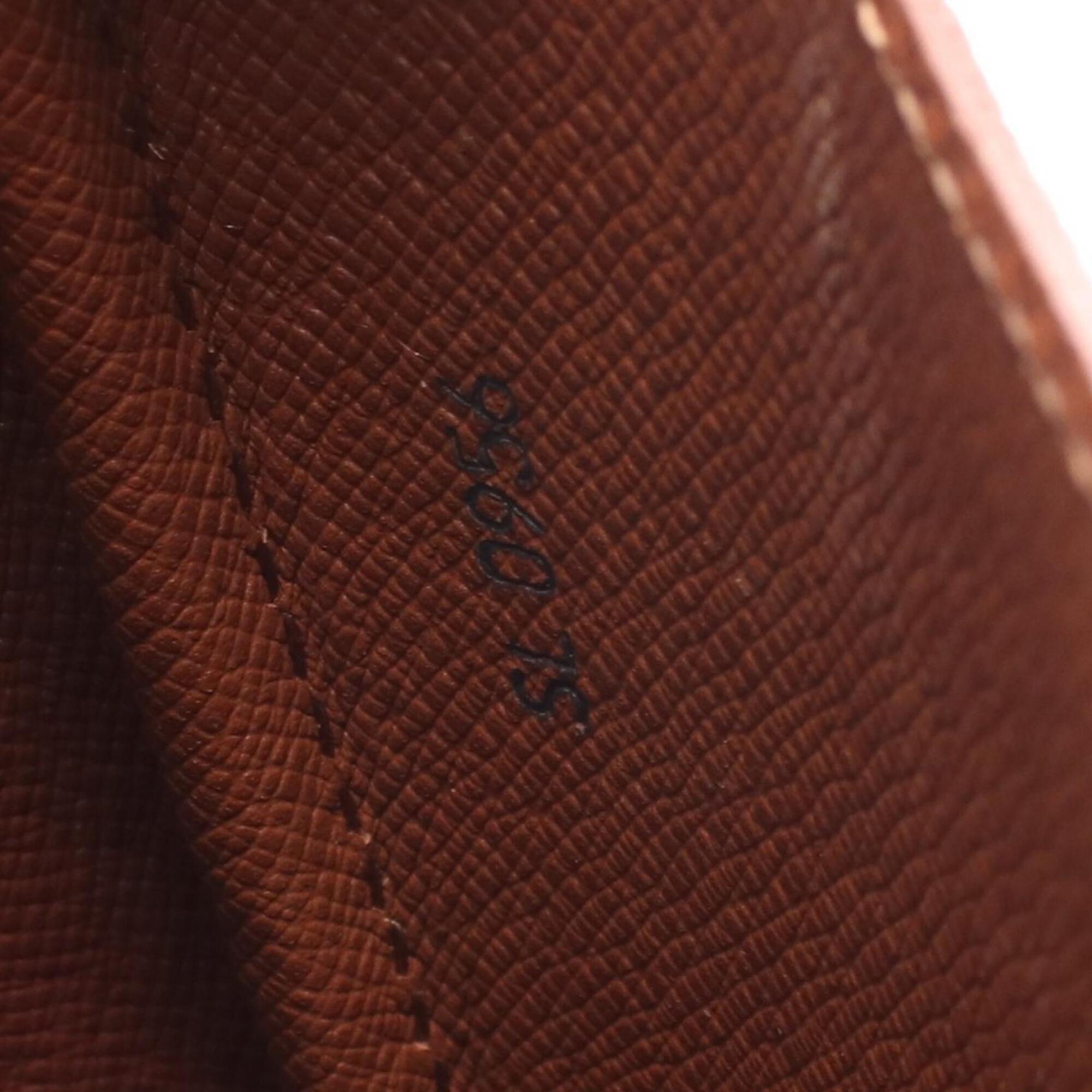 Louis Vuitton Brown Monogram Coated Canvas Leather Handbag Shoulder Bag (Pre-Owned)