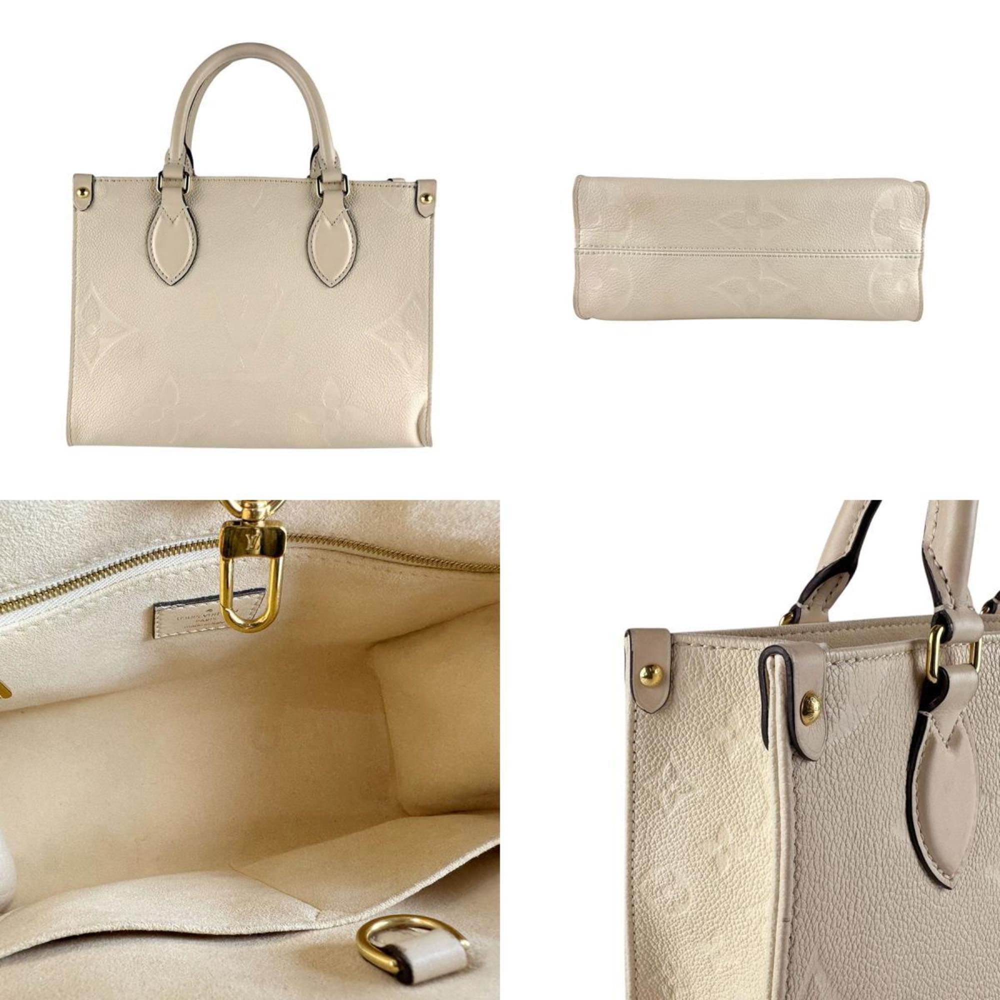 Louis Vuitton Cream Monogram Empreinte Handbag Shoulder Bag (Pre-Owned)