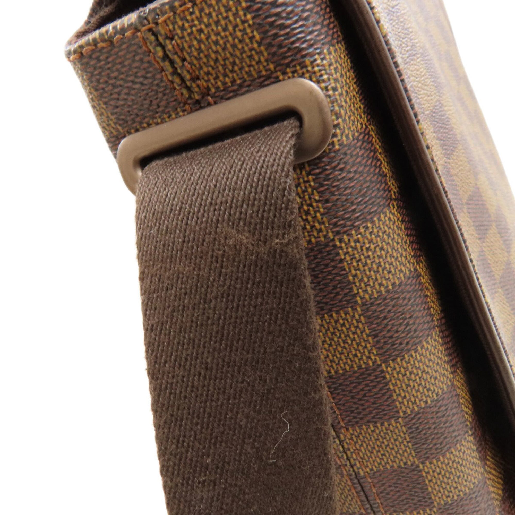 Louis Vuitton Damier Canvas Ebene Damier Canvas Shoulder Bag (Pre-Owned)