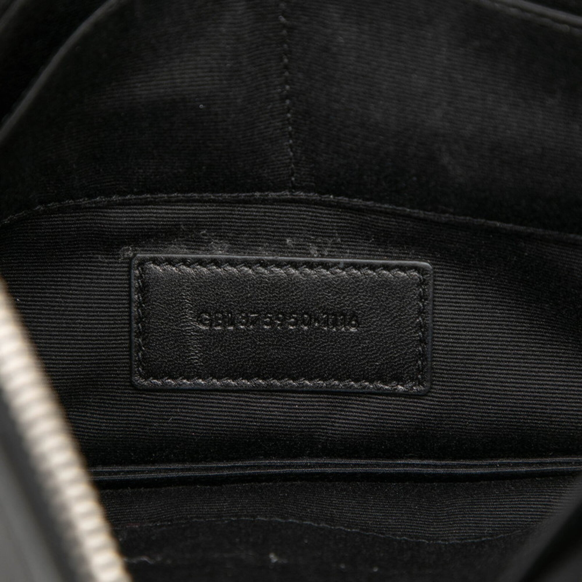 Saint Laurent Black Multi-Color Leather Clutch Bag (Pre-Owned)