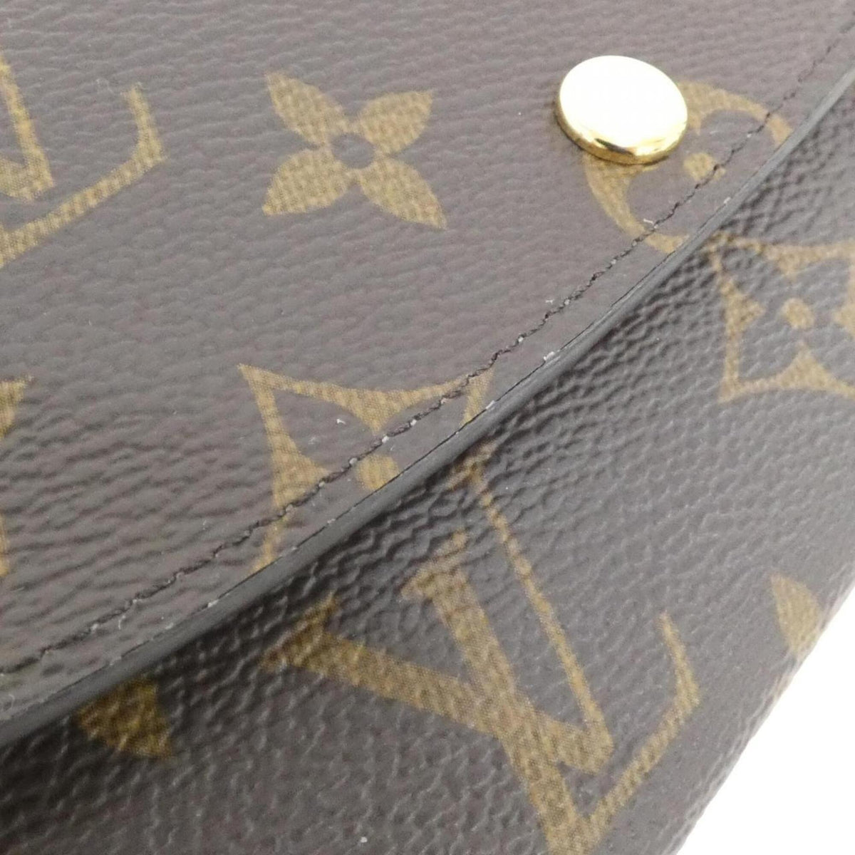 Louis Vuitton Monogram Marron Rose Ballerine Coated Canvas Long Wallet (Bi-Fold) (Pre-Owned)