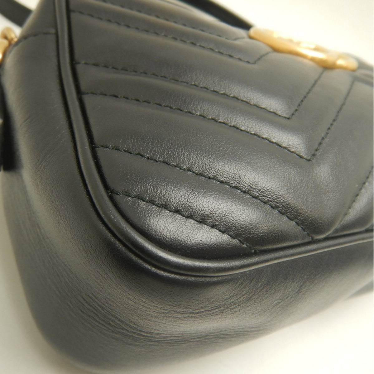 Gucci Black Leather Shoulder Bag (Pre-Owned)