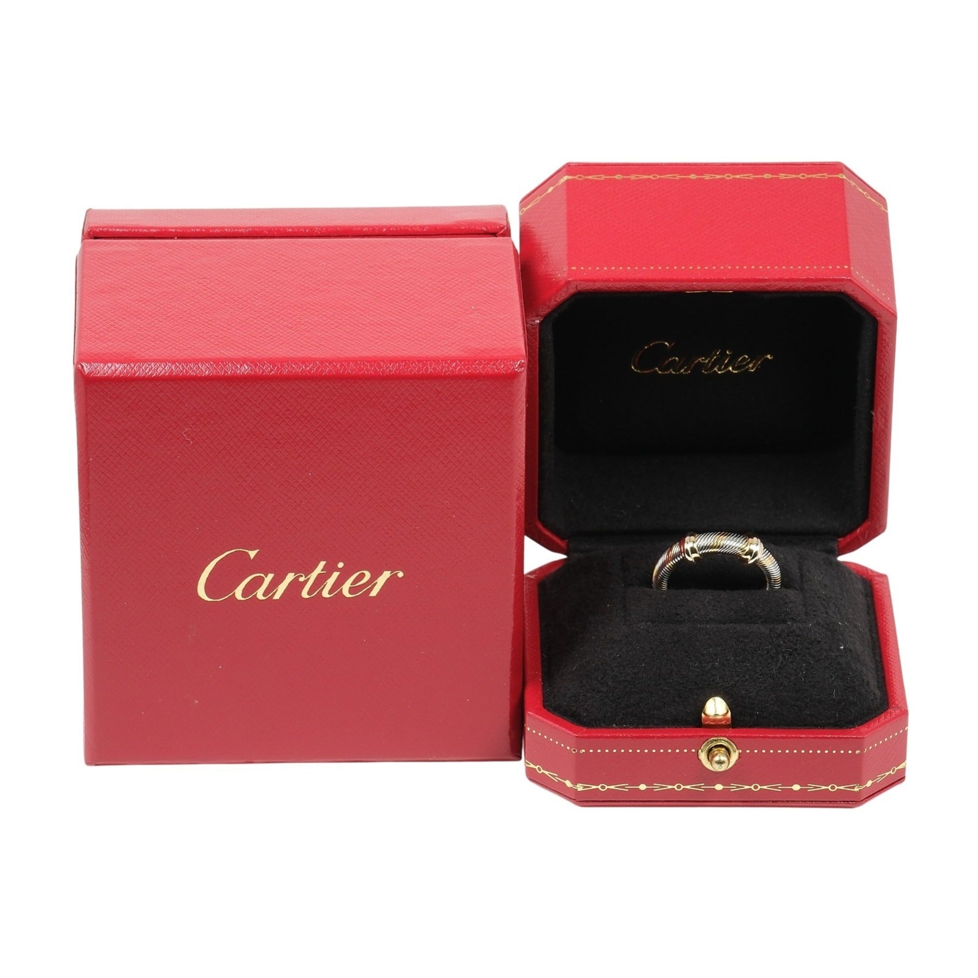 Cartier Yellow Gold (18K) Stainless Steel Band Ring (Pre-Owned)