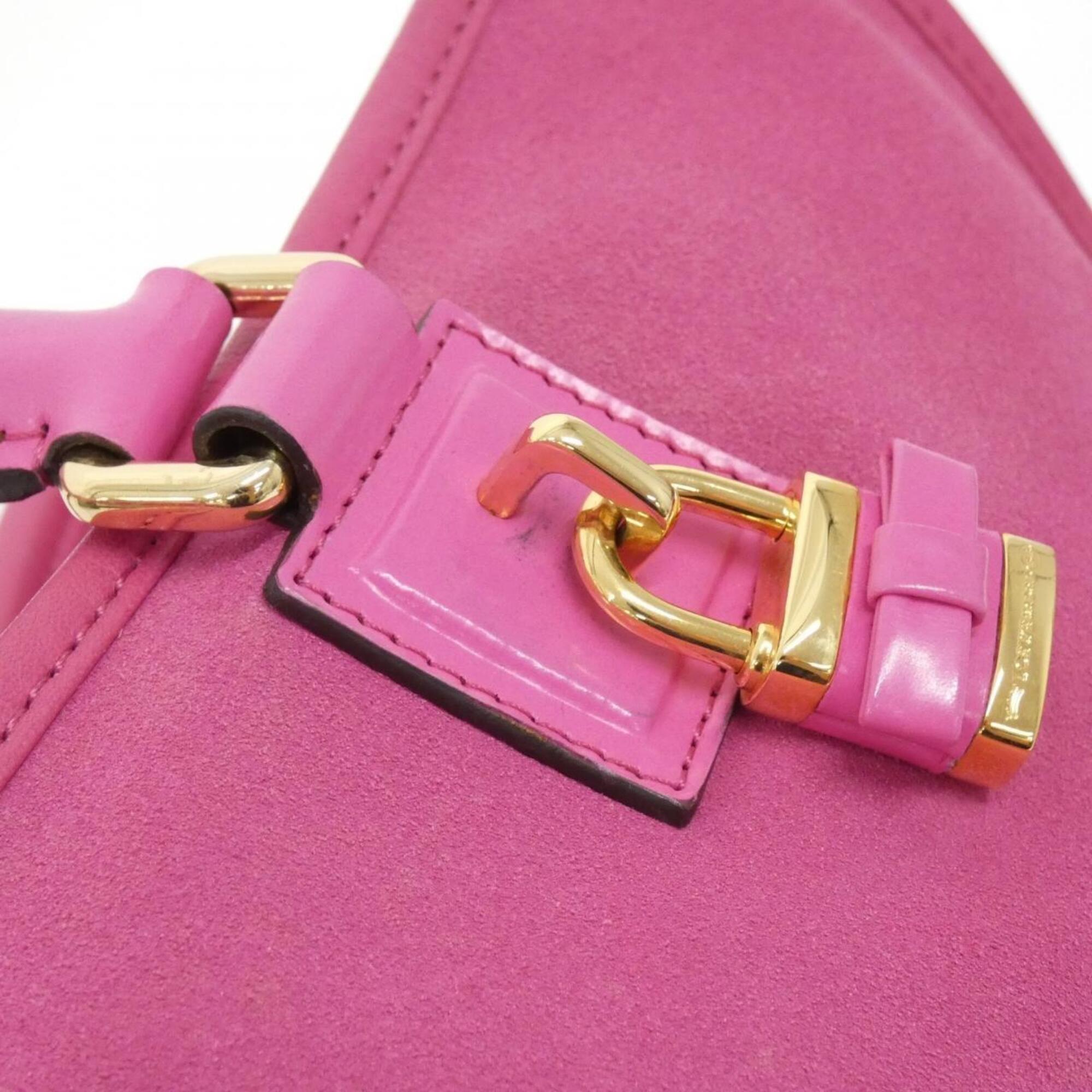 Loewe Pink Suede Leather Handbag (Pre-Owned)