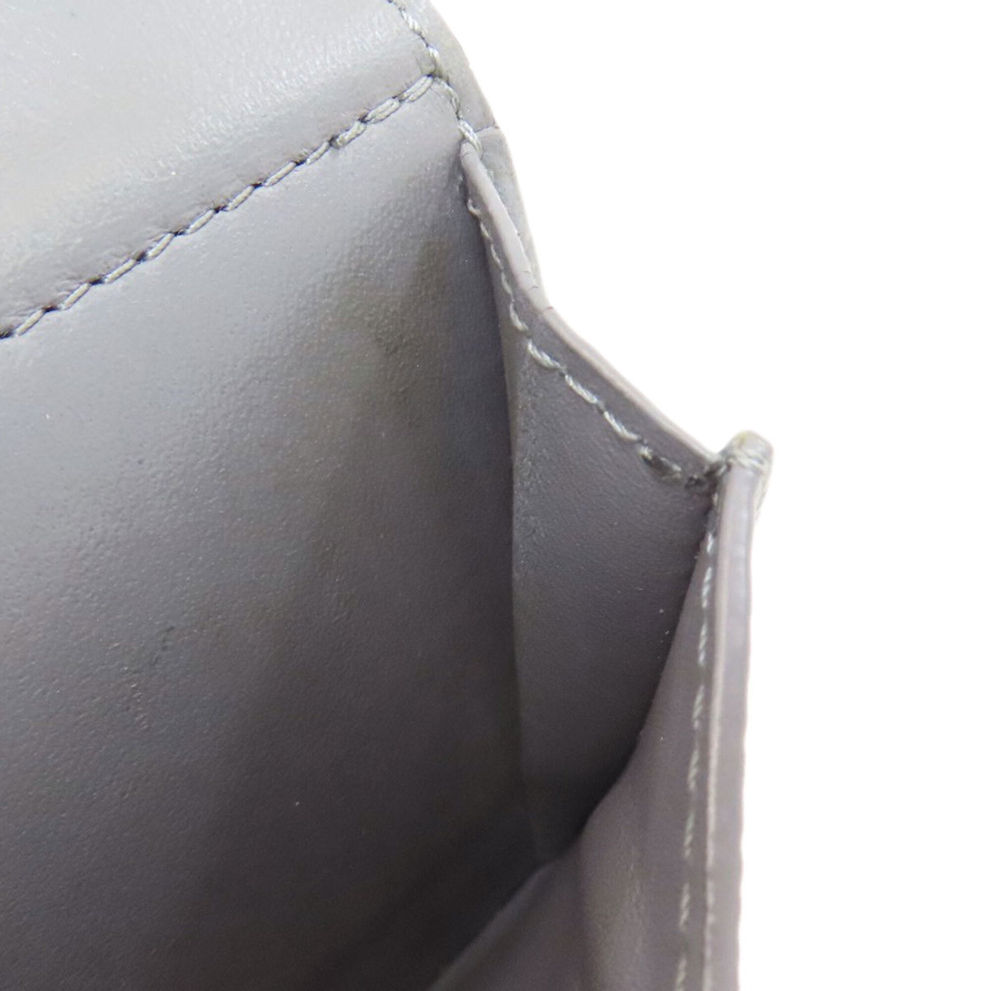 Loewe Gray Leather Wallet (Tri-Fold) (Pre-Owned)