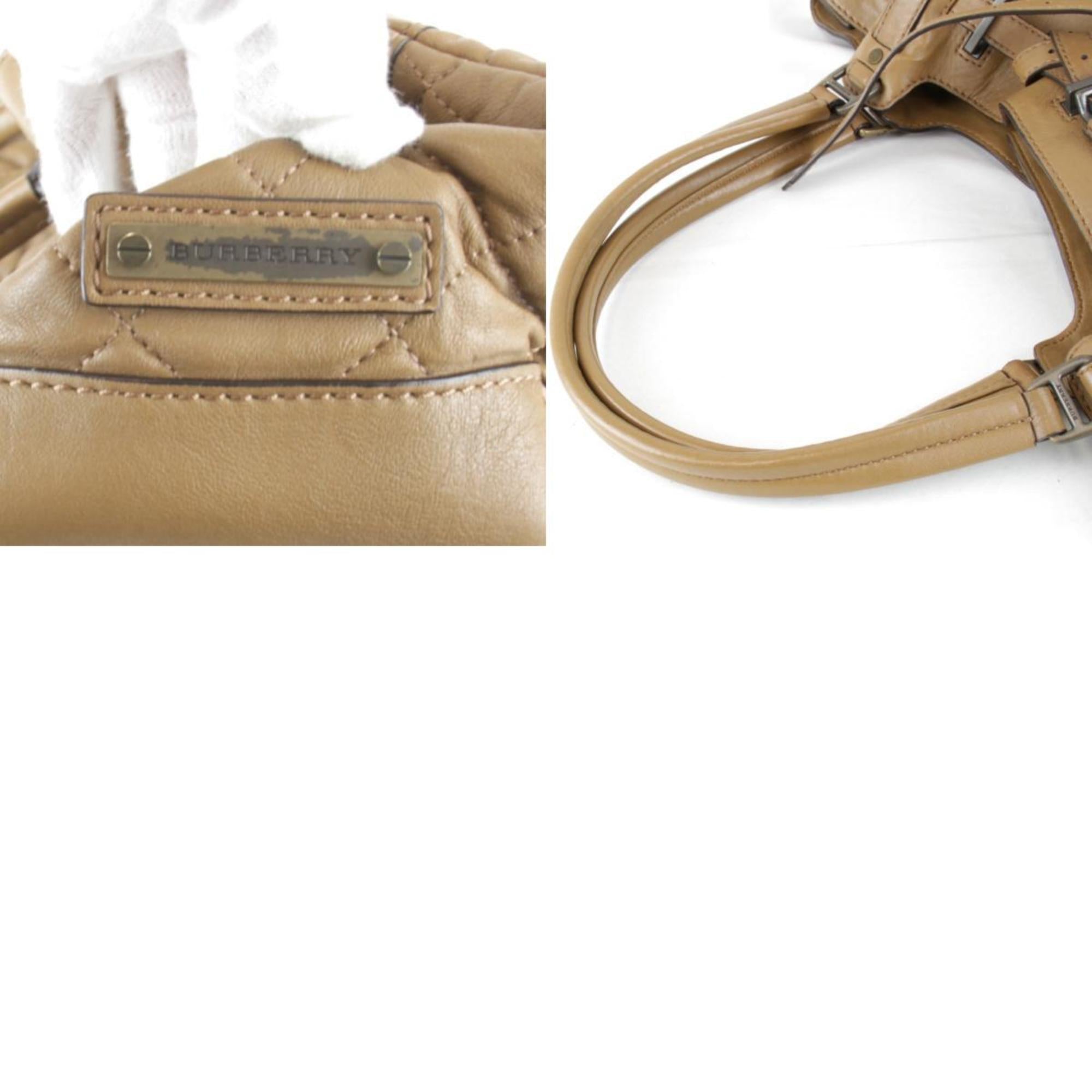Burberry Brown Leather Tote Bag (Pre-Owned)