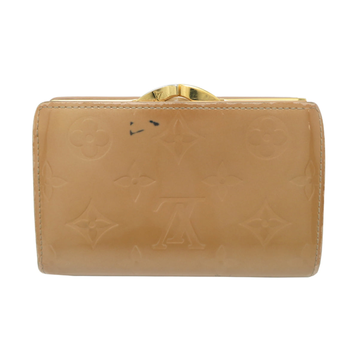 Louis Vuitton Beige Vernis Wallet (Bi-Fold) (Pre-Owned)
