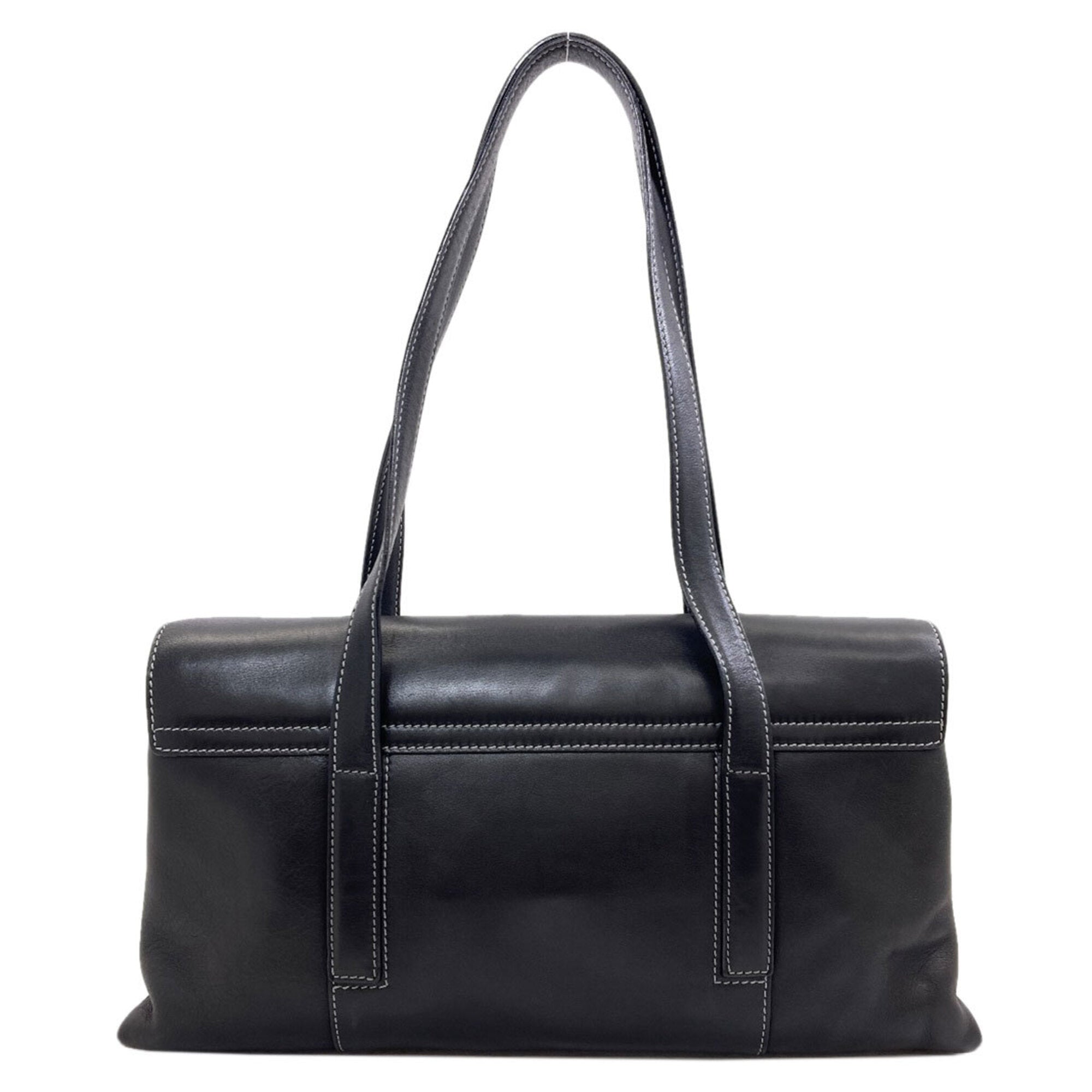 Bvlgari Black Leather Handbag (Pre-Owned)