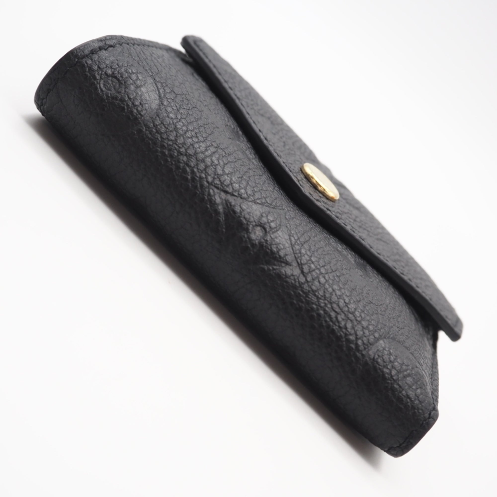 Louis Vuitton Black Noir Leather Wallet (Bi-Fold) (Pre-Owned)