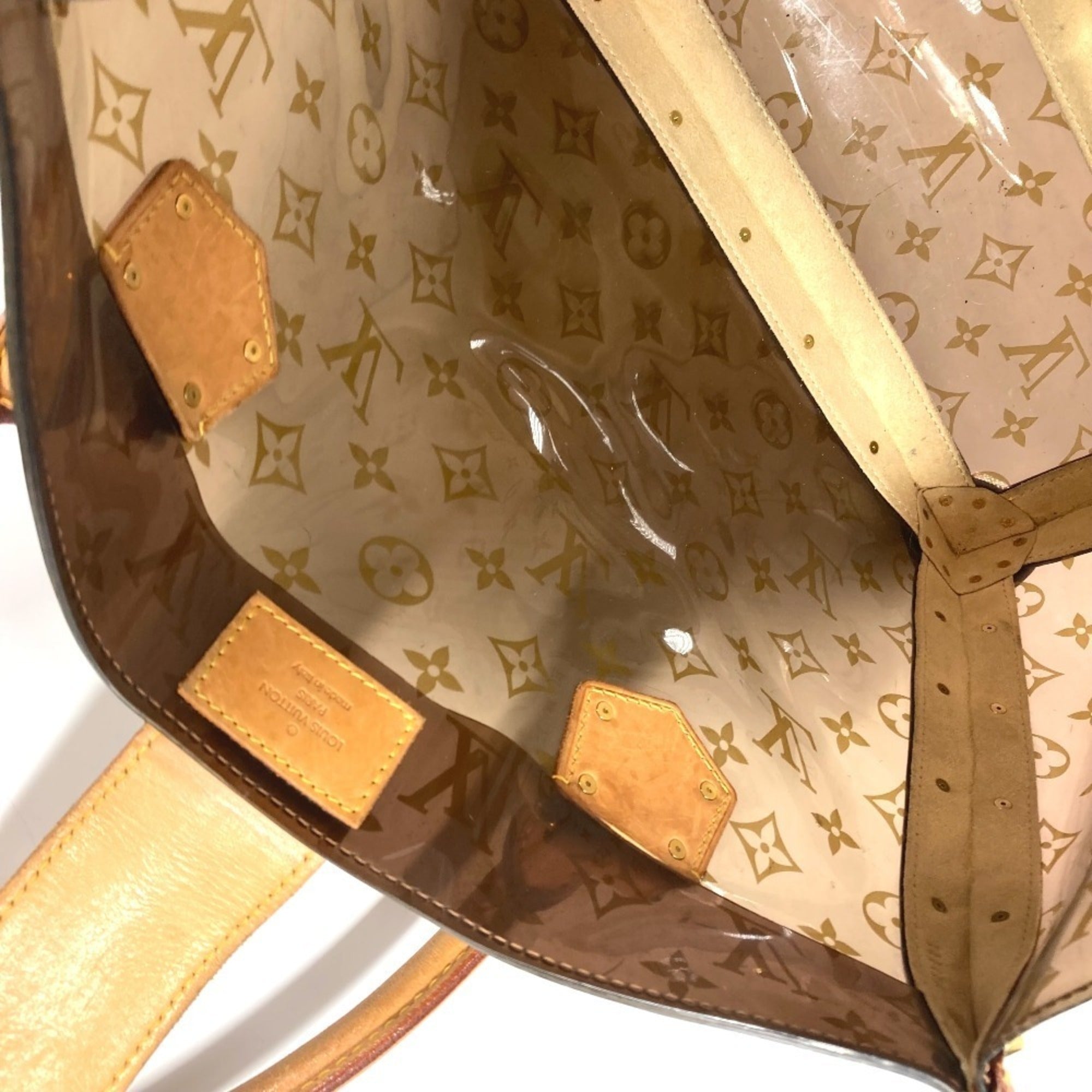 Louis Vuitton Brown Vinyl Shoulder Bag Tote Bag (Pre-Owned)